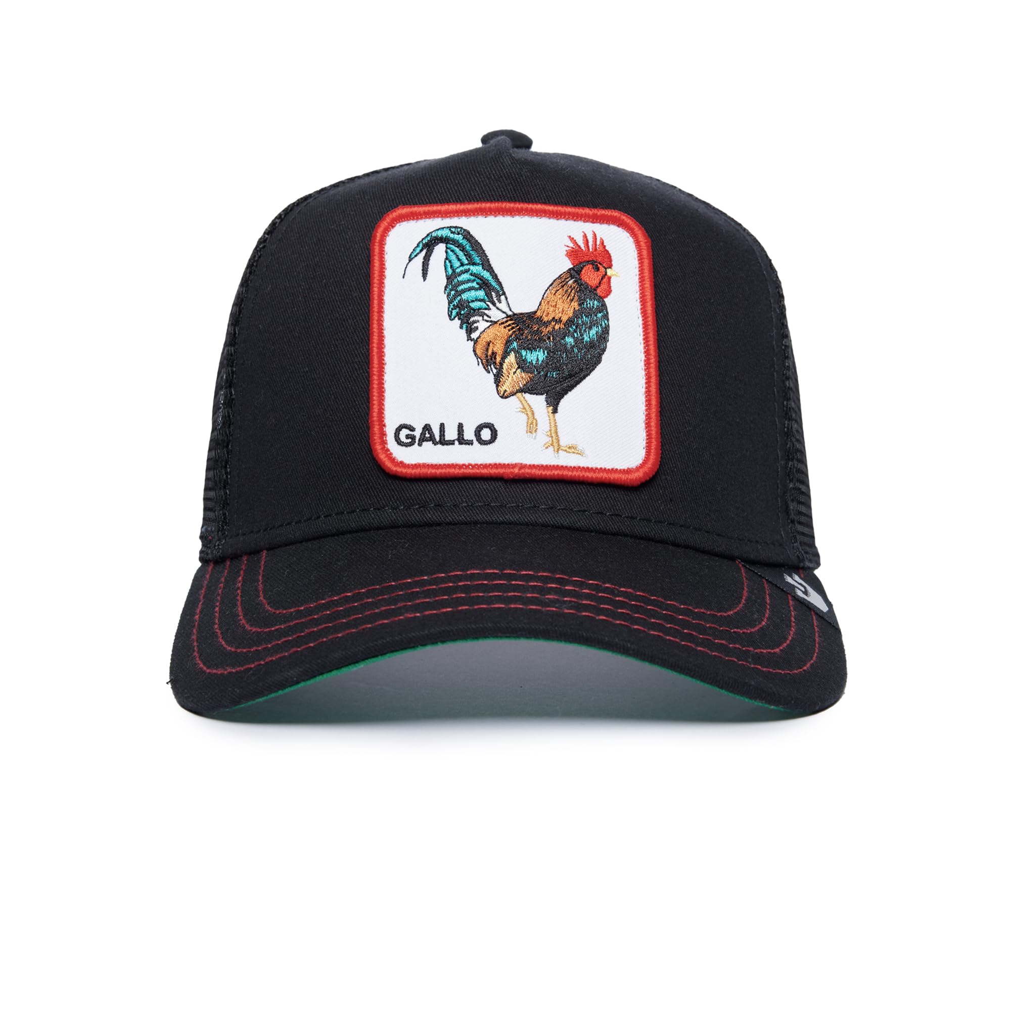 Goorin Bros. The Farm Unisex Spanish-Language Adjustable Mesh Trucker Hat, Black (El Gallo), One Size