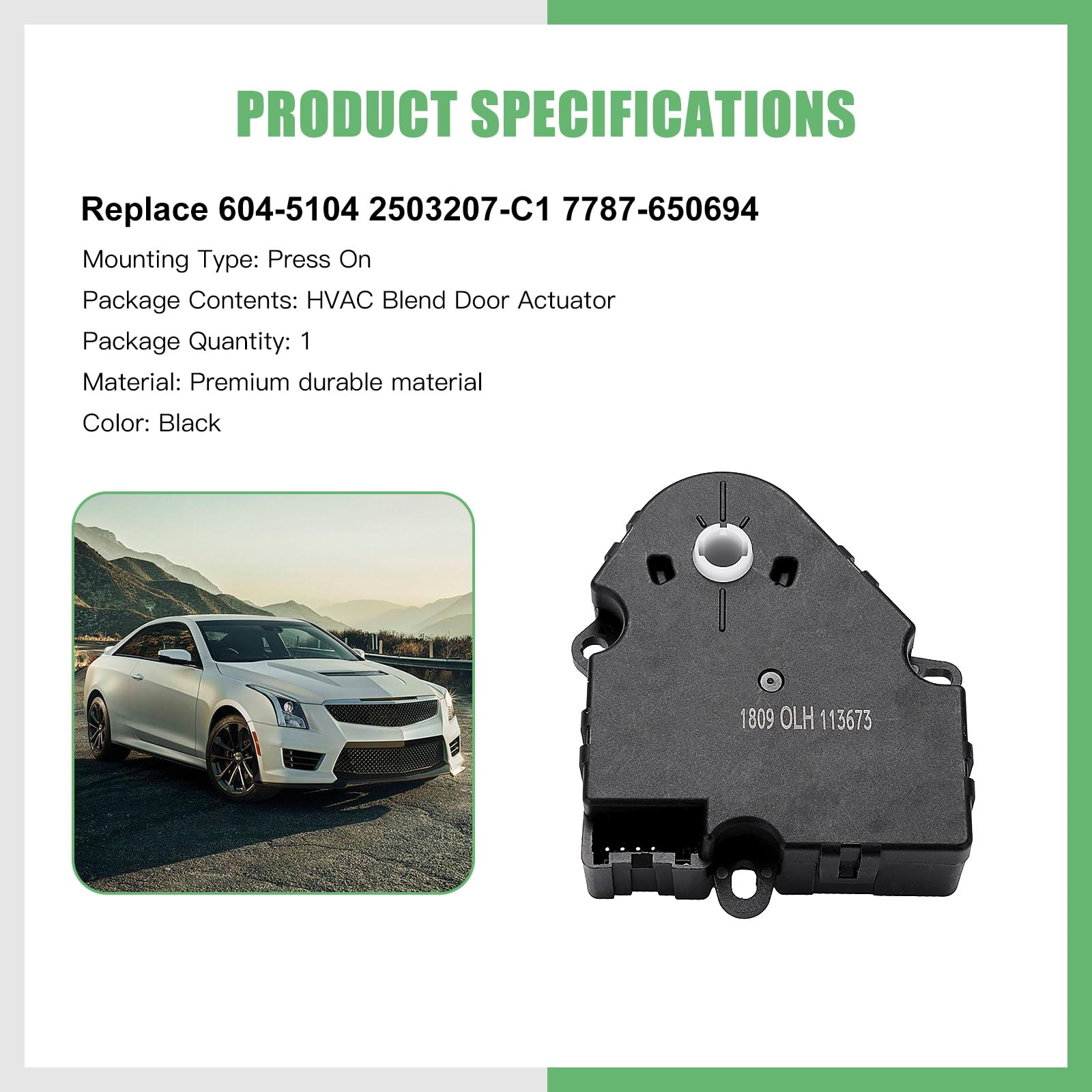 SCITOO Air Door Actuator Blend Door Actuator Replacement for 1998-2017 International 5500I 5600I 5900I SBA 9200I SBA 9900I 100830 2115003 2383 2503207C1 651261 778765069