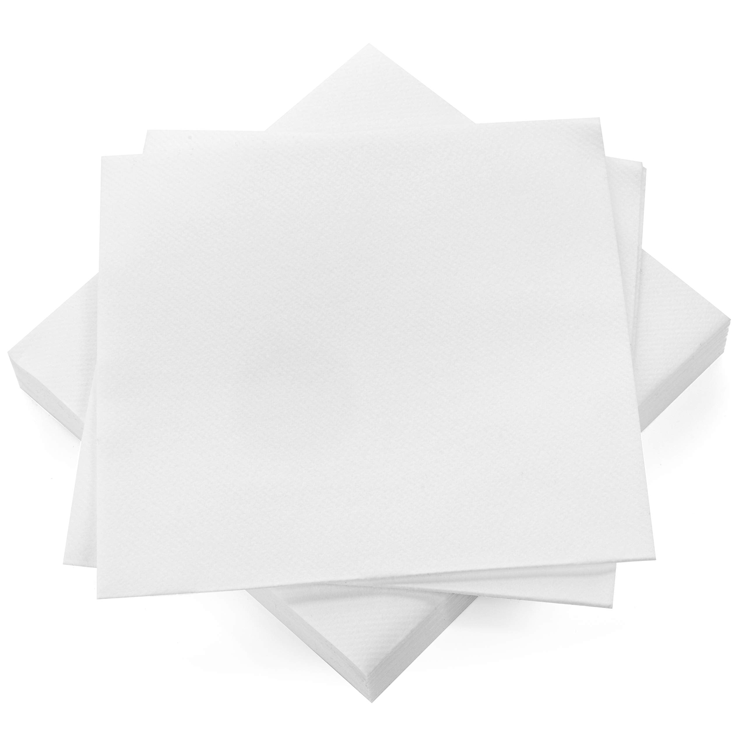 AH AMERICAN HOMESTEAD White Paper Napkins for Everyday Use - Disposable Linen-Like Lunch Napkins - Soft, Thick, and Absorbent Luncheon Serviettes (100 Pack)