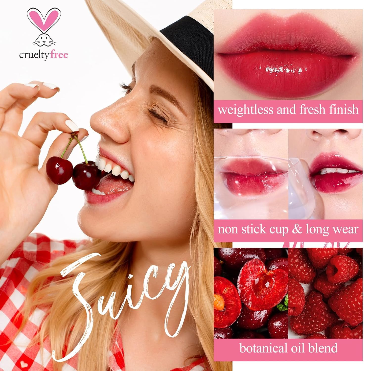 bayfree Lip Tint Stain Set, Lip Stain Long Lasting Waterproof, Lightweight, Non-sticky, Transfer-Proof Lip Gloss, Matte Finish Korean Makeup (made into jam)