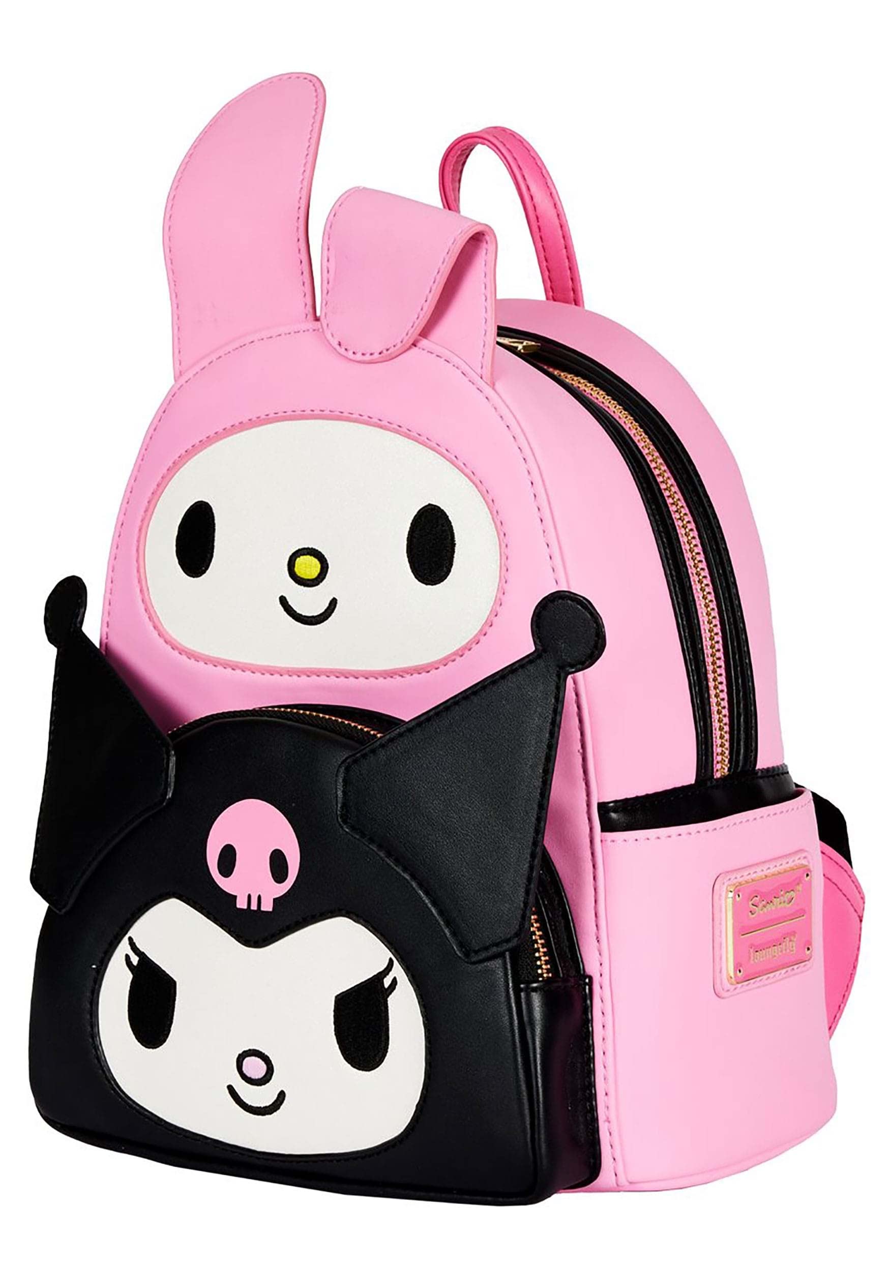 Loungefly Sanrio Hello Kitty My Melody Kuromi Double Pocket Adult Womens Double Strap Shoulder Bag Purse