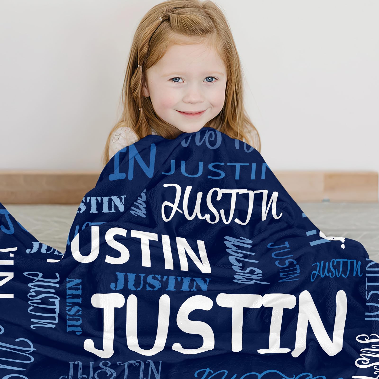 Corissy Ships Next Day, Personalized Blankets and Throws Custom Blanket with Name Customized Flannel Blanket for Kids Christmas Blanket Gifts for Teen Girls Boys