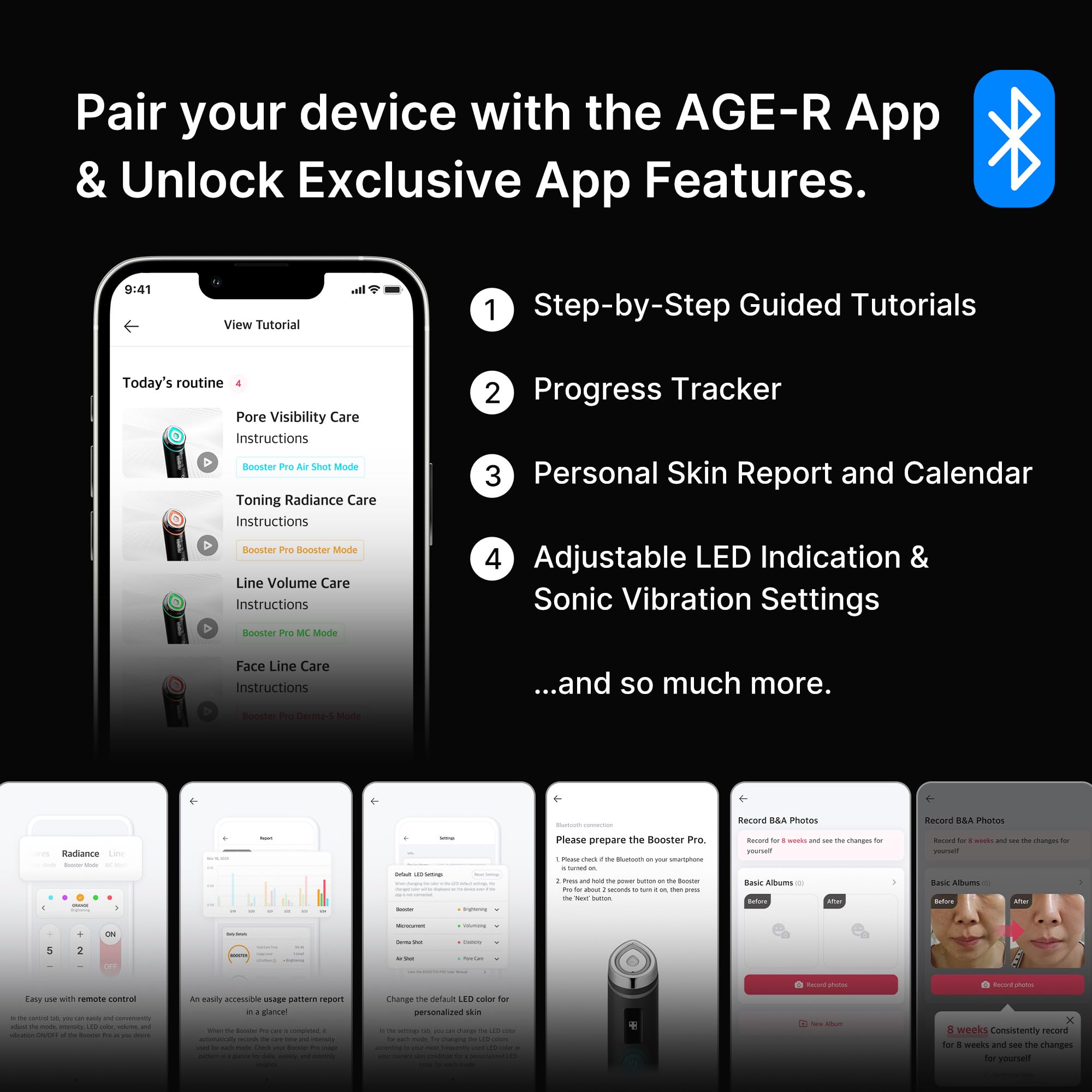 medicube Age-R Booster Pro | 6-in-1 Real Glass Glow Beauty Massager | Looking Glass Skin | Korean Skin Care