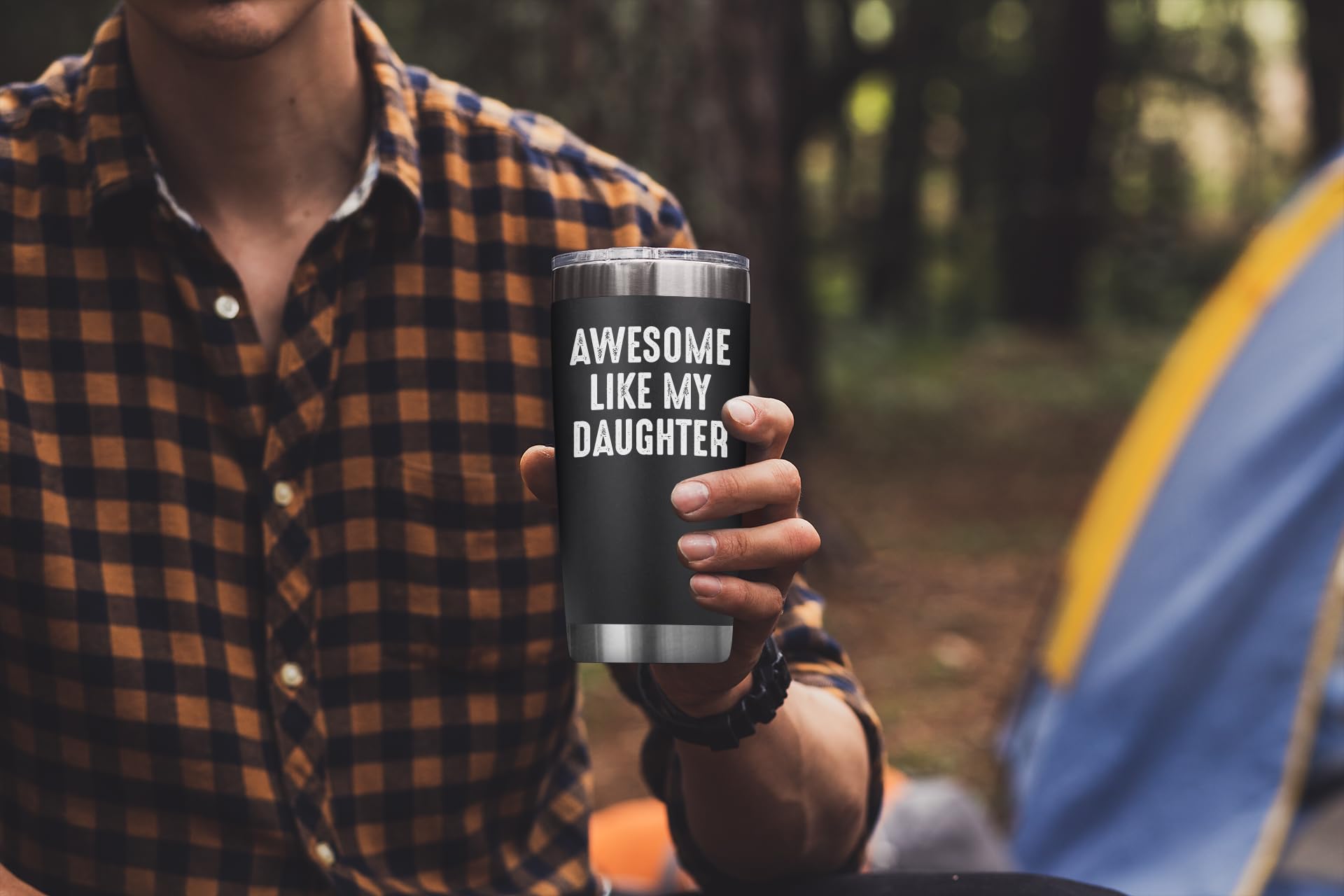 NewEleven Fathers Day Gift For Dad - Cool Dad Gifts From Daughter - Unique Birthday Present Ideas For Dad, Father, Husband, Bonus Dad, Step Dad, New Dad From Daughter, Daughter In Law - 20 Oz Tumbler