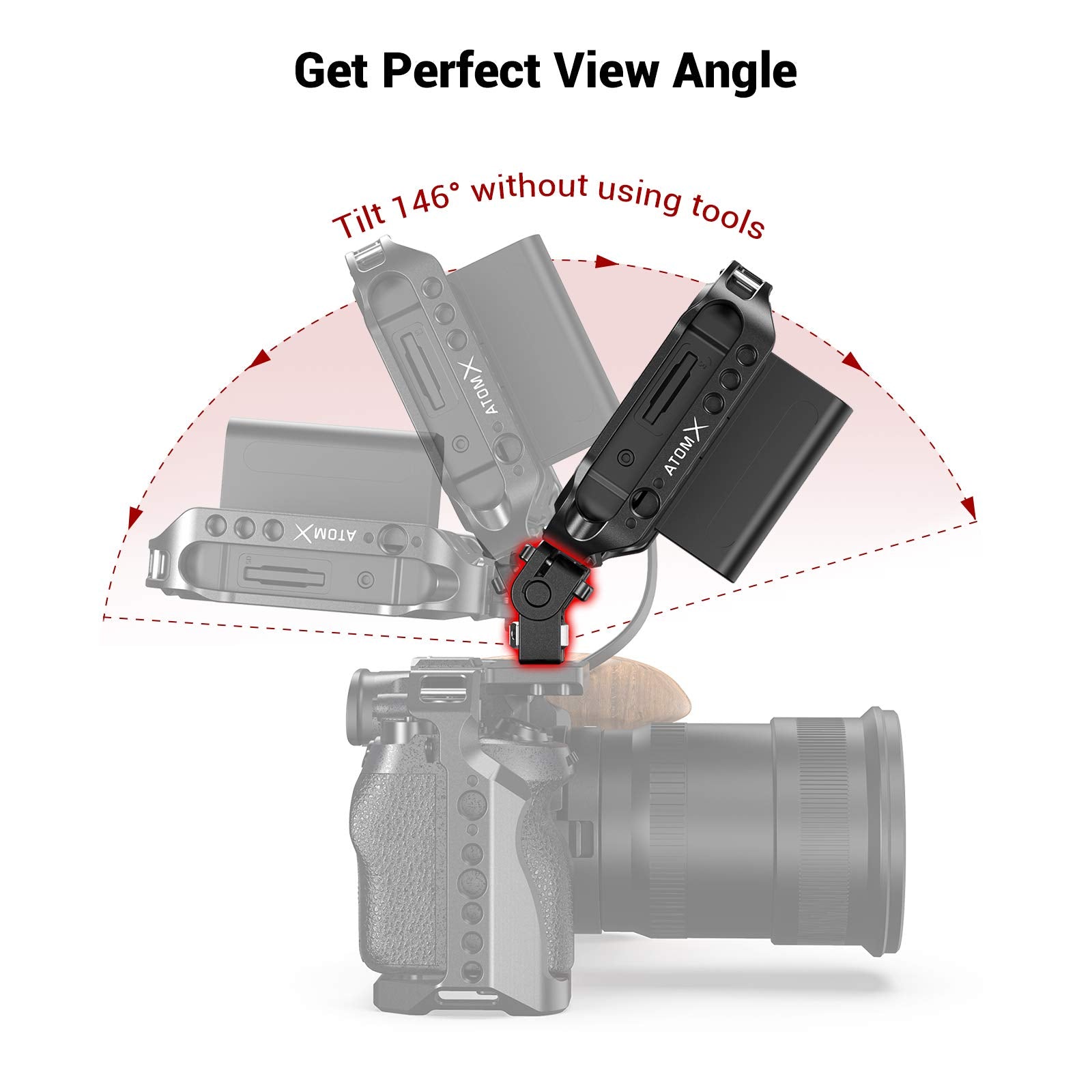 SMALLRIG Monitor Mount EVF Holder Support with Locating Pins for ARRI Standard - 2174