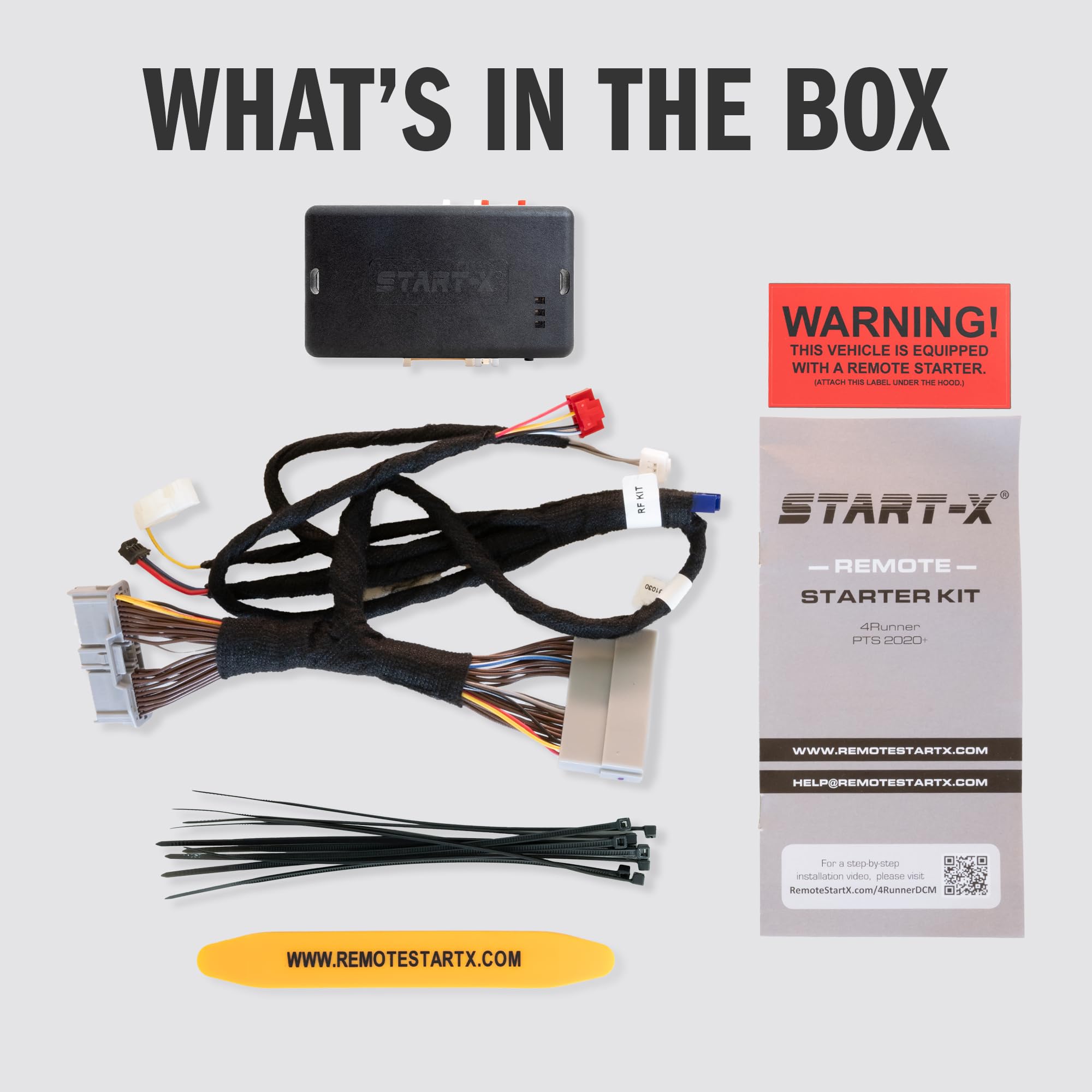 Start-X Remote Starter Kit for 2020-2024 4Runner Push to Start || 3X Lock to Remote Start || Zero Wire Splicing!