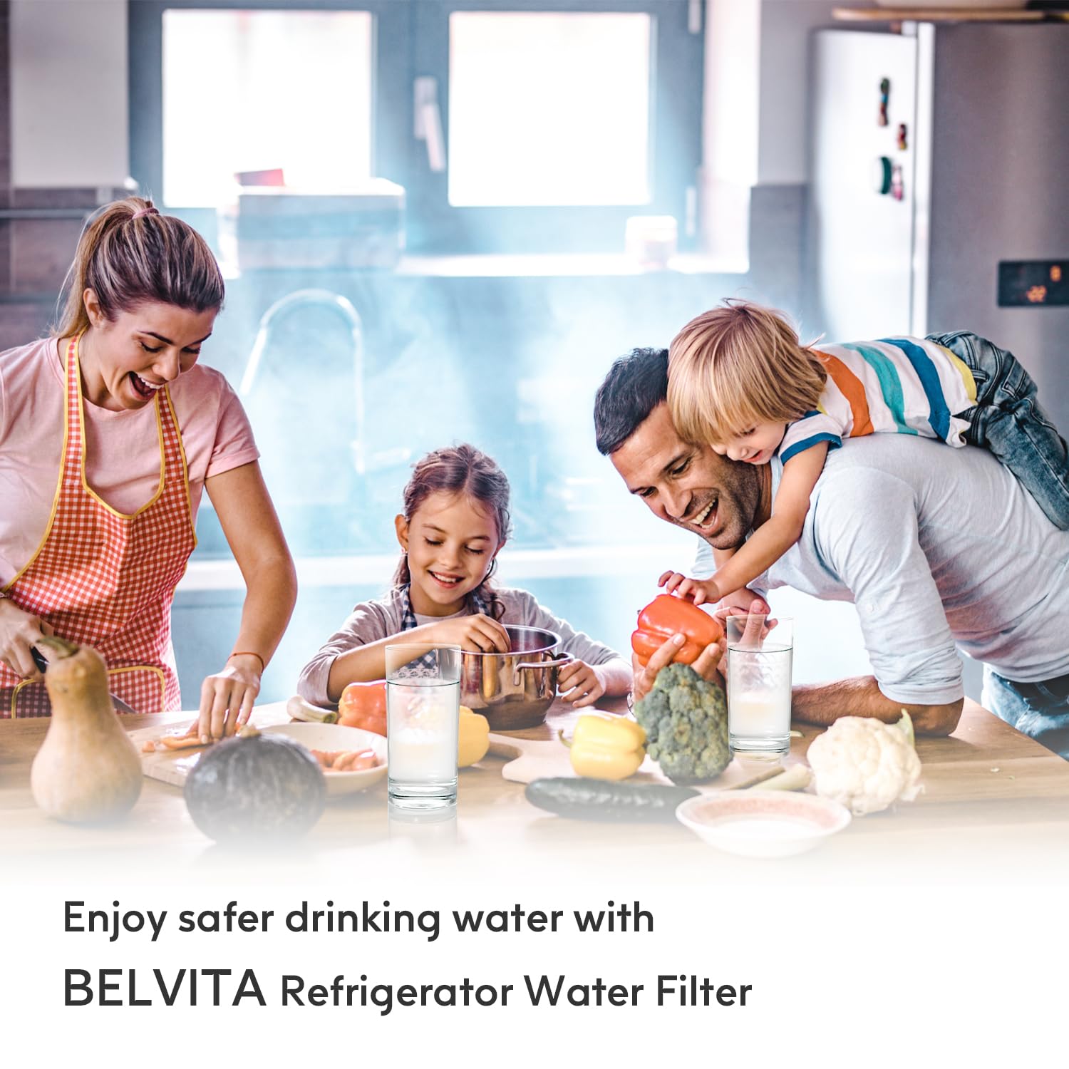 BELVITA Compatible with EDR3RXD1, 4396841, 4396710, Filter 3, 46-9083,46-9030, 9030, 9083 Refrigerator Water Filter (3 Pack)