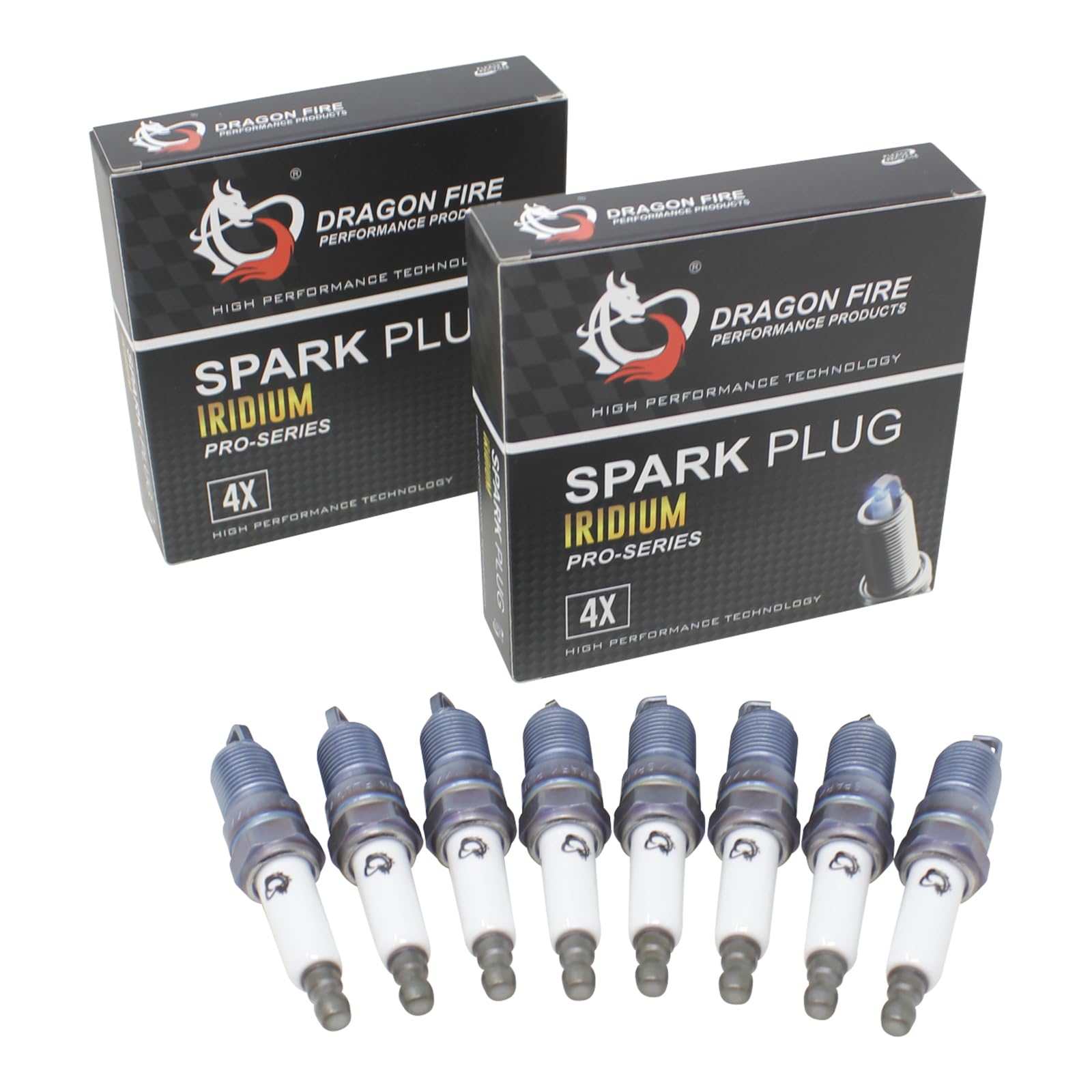 DRAGON FIRE Performance Ignition Power Pack Coils Iridium Spark Plugs Plug Wires OEM Replacement for GM, Chevy, GMC, Cadillac 5.3L 6.0L V8 (Fits 1999-2013 Silverado, Sierra, Tahoe, Suburban, Escalade)