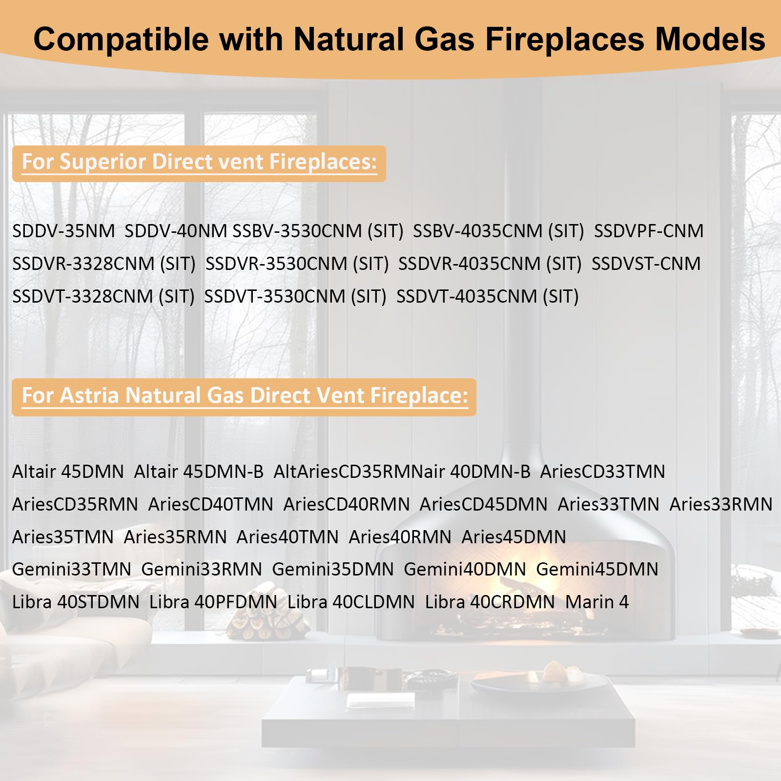 69L17, J4117, 108084-02 Natural Gas Pilot Assembly Direct Vent Fireplace Kit, Compatible for Lennox Elite, IHP, Merit, Serefina, Superior, Astria Gas Fireplaces, Replaces 69L1701, 904405