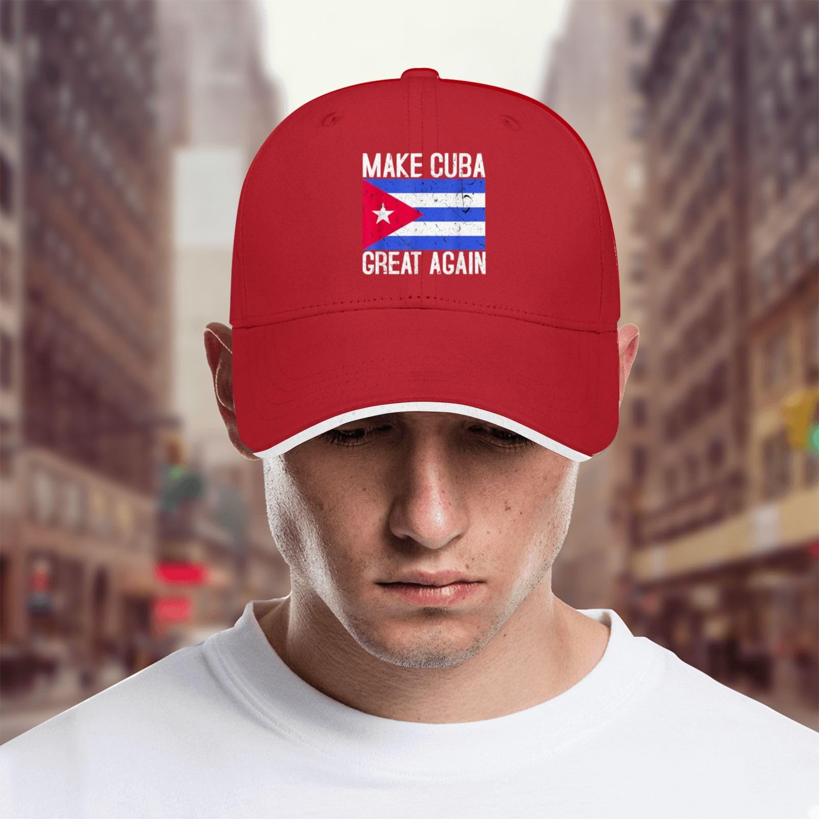liabiliies Make Cuba Great Again Hat Men Baseball Hats Funny Gifts for Men Red