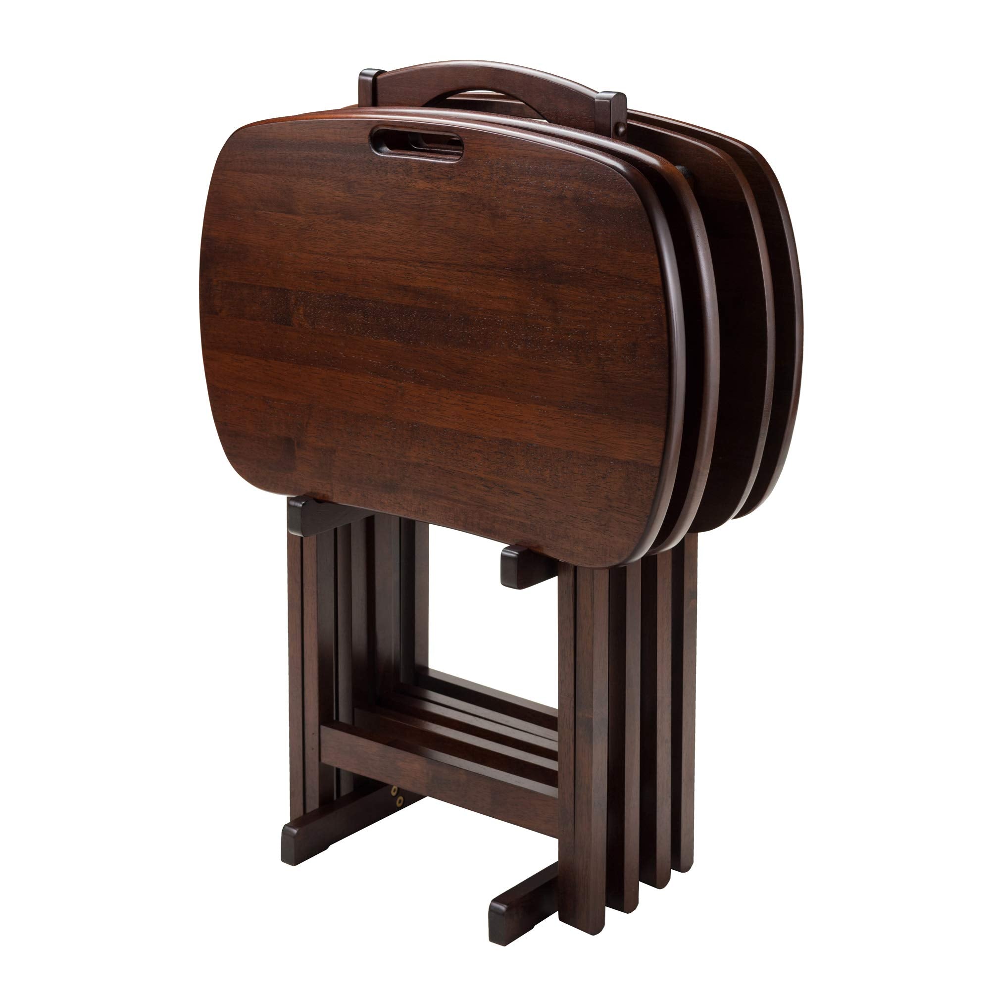 Winsome Lucca Snack Table, 22.83"W x 25.79"H x 15.67"D, Brown,Walnut