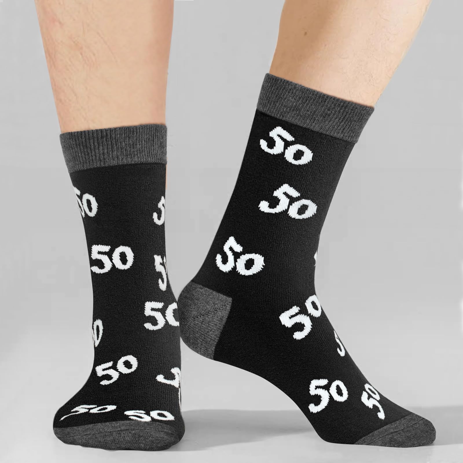 50th Birthday Gifts For Him, Mens 50th Birthday Decorations, Cool Gifts For 50 Year Old Man,Best Gifts 50th Birthday, Mens 50th Birthday Gift Ideas, Funny Crews Black Cotton Socks