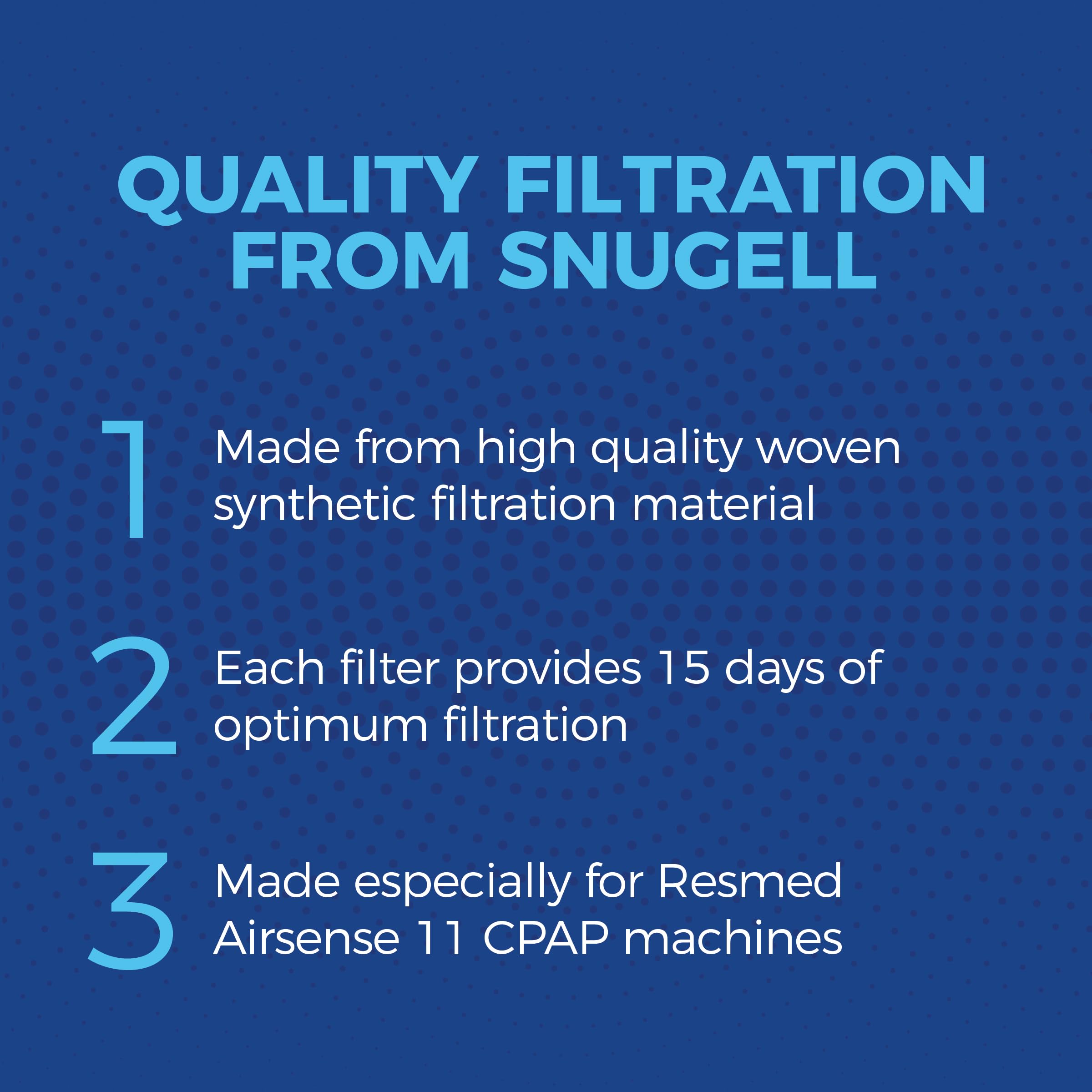 Disposable Replacement CPAP Filters by Snugell - Made for Resmed Airsense 11 Filters (40 Pack) - Enhanced Air Filtration - Easy to Install - for Travel Machine and Home Use