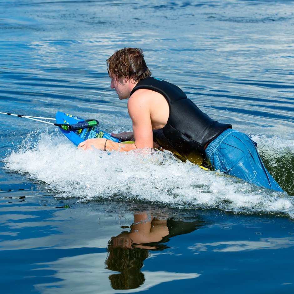 Hydroslide Revolution Kneeboard for Water Sports & Boating w/ Strap and Hydrohook Rope Attachment