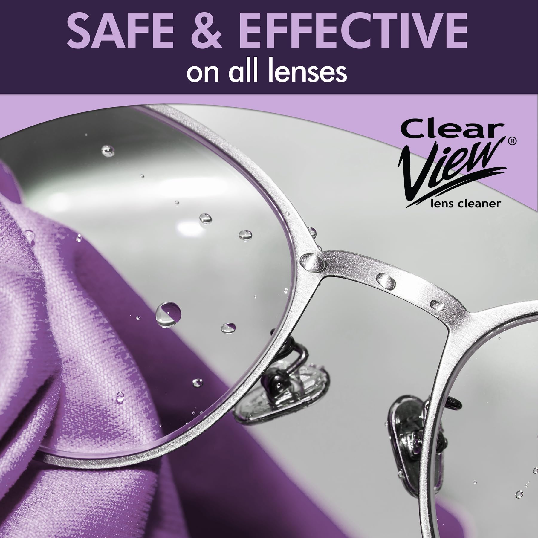 OptiSource International Clear View Screen & Lens Cleaner for Eyeglasses, Laptops, Smartphones, & Other Screens, 1 Gallon