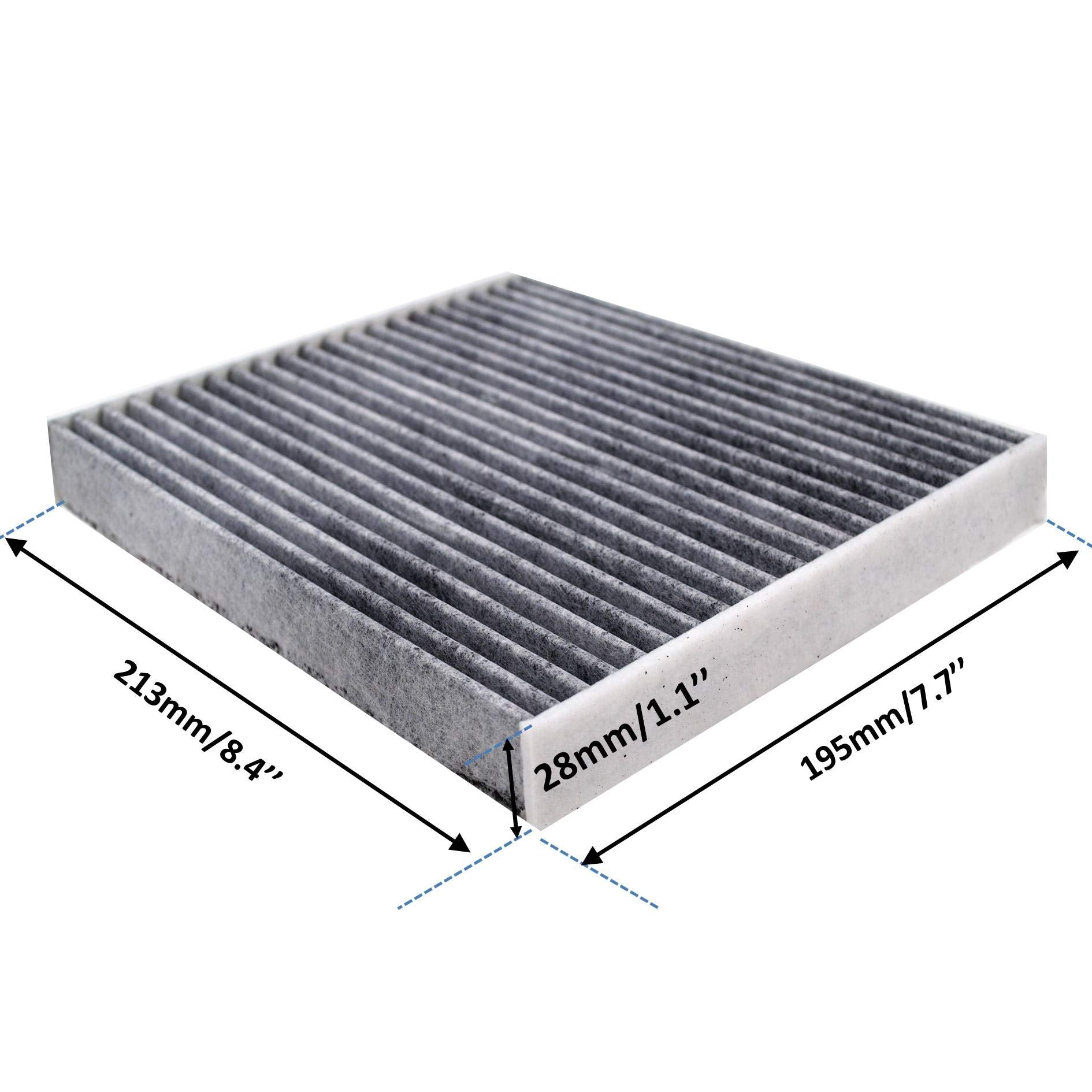 Fun-Driving FD285 Cabin Air Filter for Toyota/Lexus/Scion/Subaru/Land Rover/Pontiac,Replace CF10285, Not Fit 2016 Prius (2 Pack)