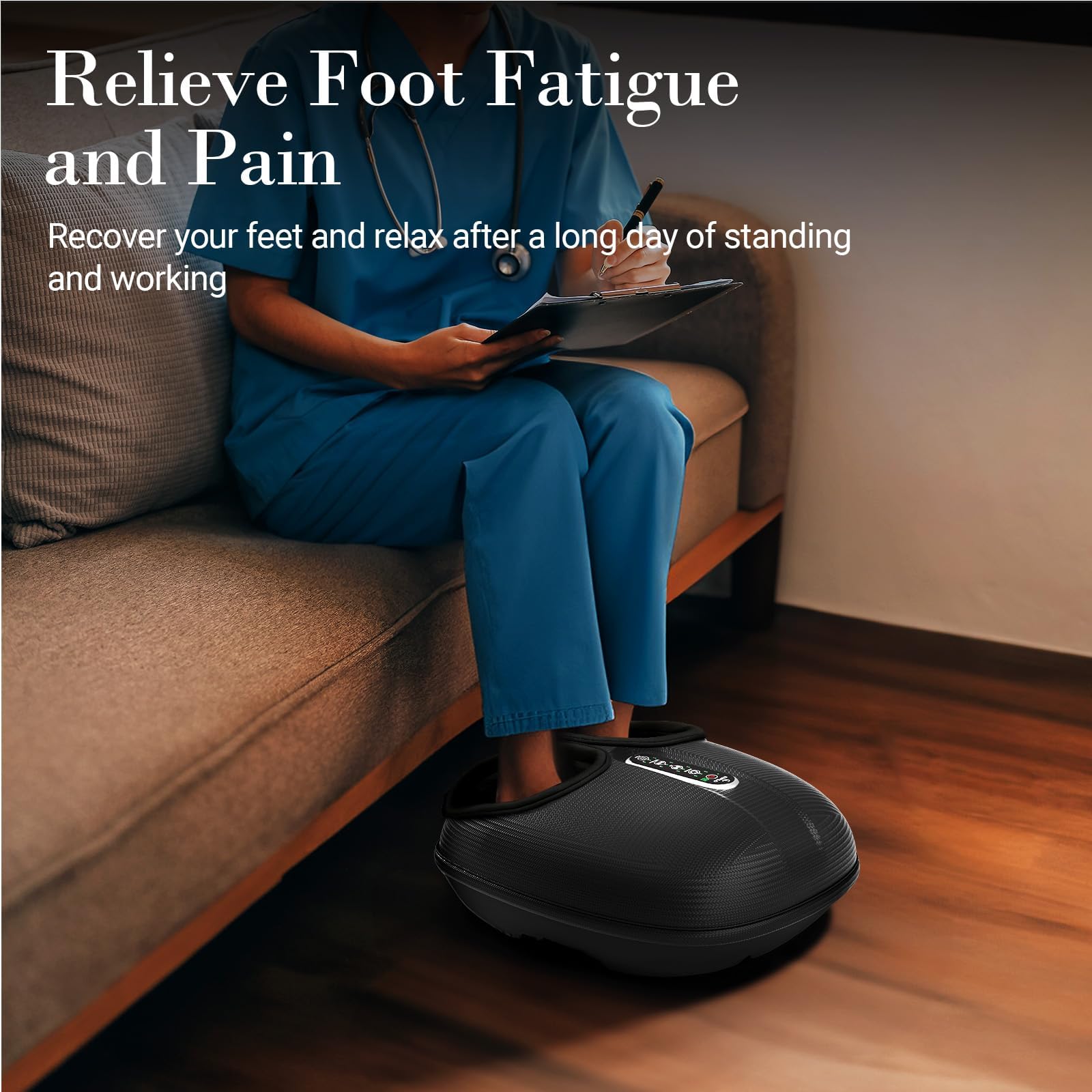 CuPiLo Foot Massager with Heat 2025 Upgraded, FSA HSA Eligible Shiatsu Feet Massager with Remote Control, Compression Deep Knead Foot Massage for Neuropathy & Plantar Fasciitis,Christmas Gifts for Men