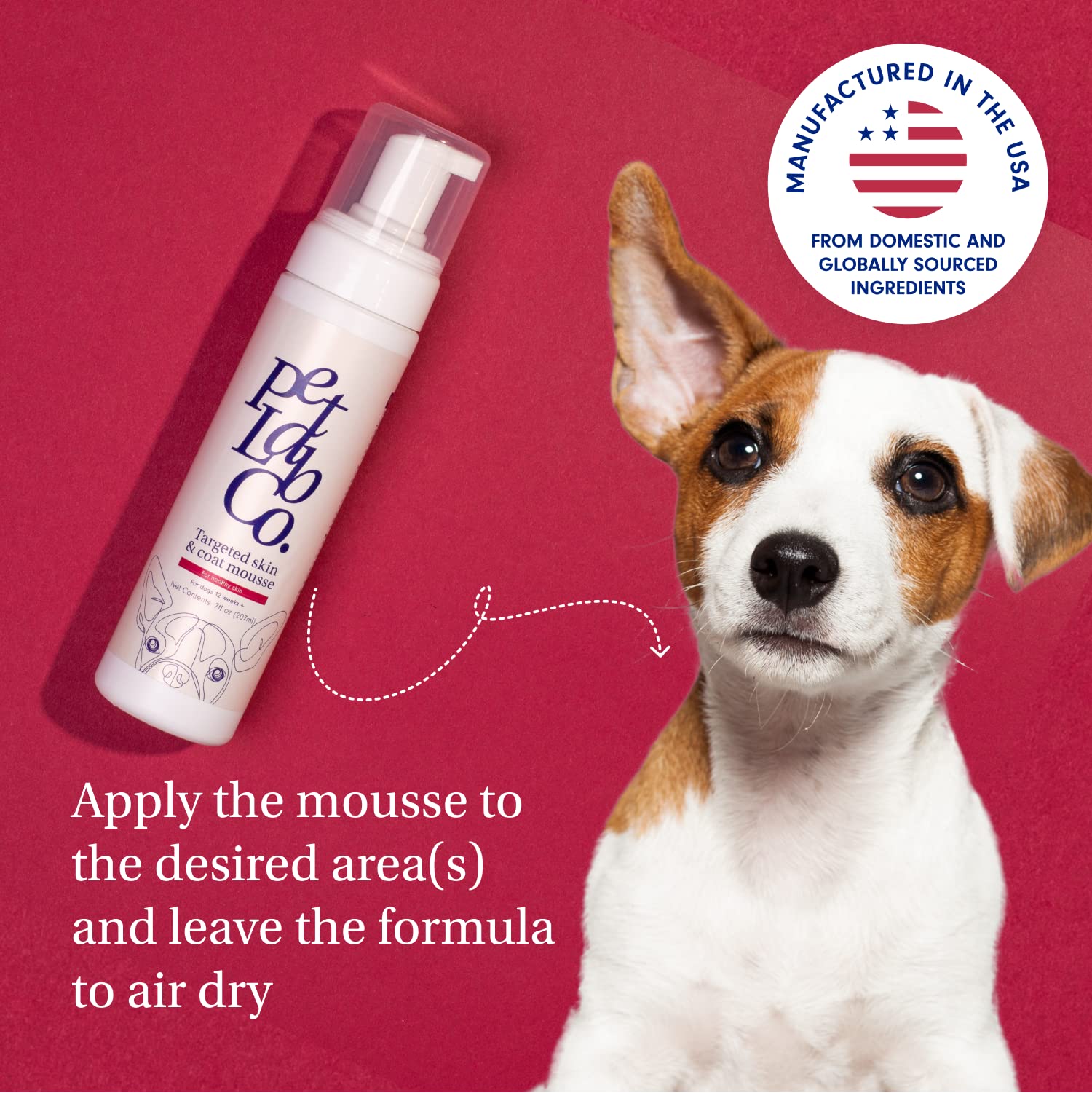 Petlab Co. Itch Relief Mousse - Moisturize, Deodorize, & Support Dry Skin with This Dry Dog Shampoo. Unique Quick-Dry Formula Delivers Support to Promote Coat Comfort