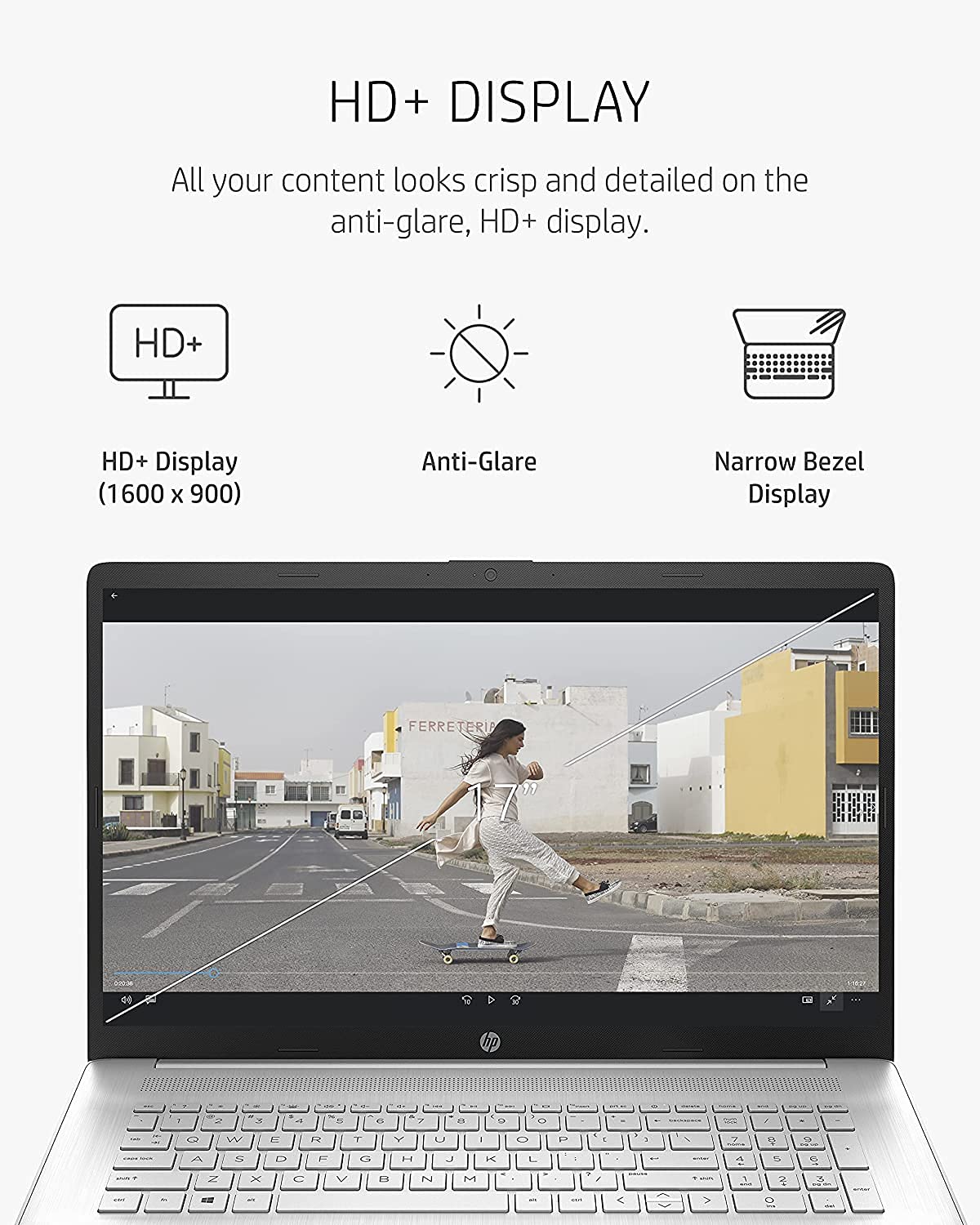 HP Pavilion 17.3 inch Laptop, HD+ Narrow Bezel Touchscreen, AMD Ryzen 5 5500U Processor (Beats i7-1185G7), AMD Radeon Graphics, Long Battery Life, Windows 11 (32GB RAM | 1TB SSD), Silver