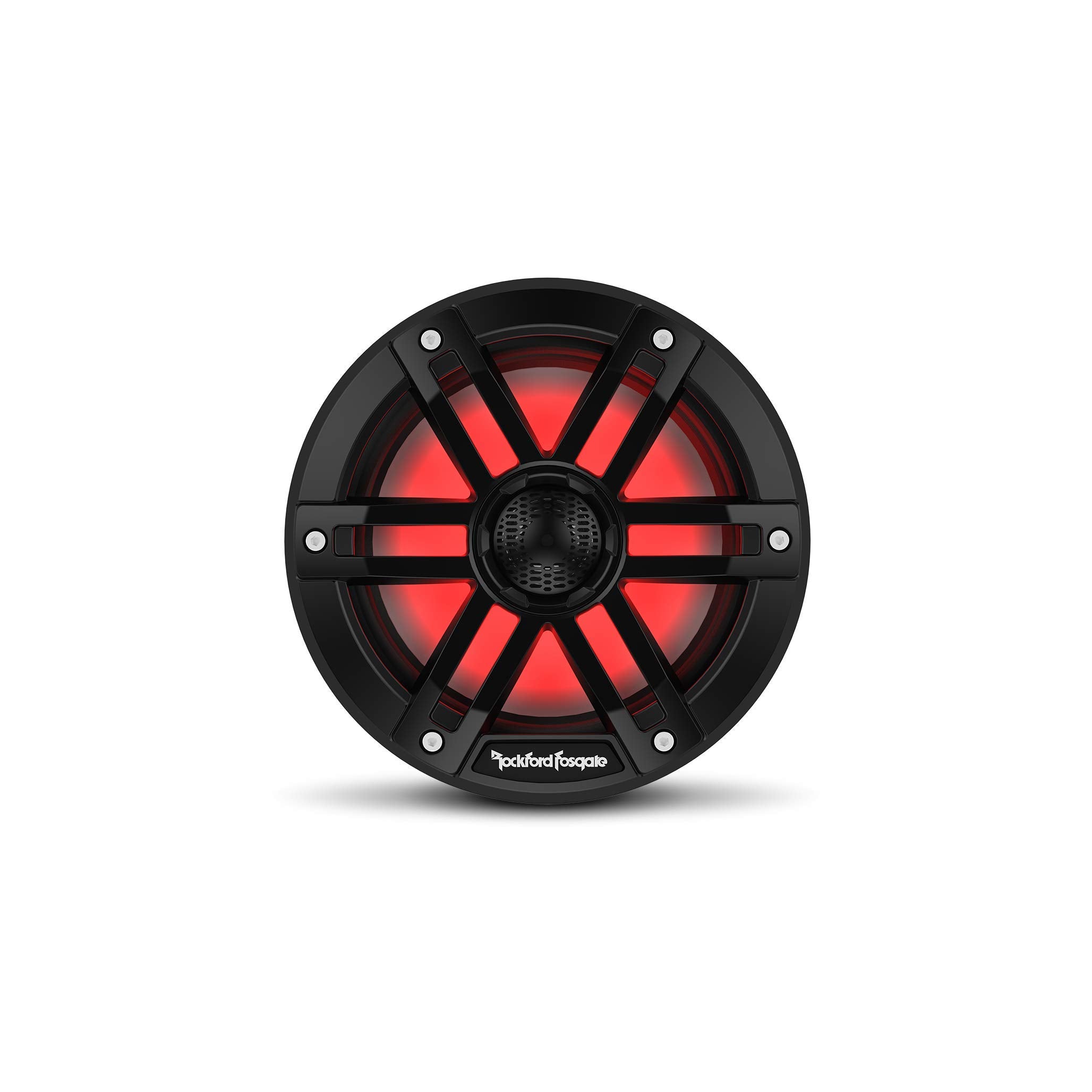 Rockford Fosgate M1-65B Color Optix 6.5” 2-Way Coaxial Multicolor LED Lighted Marine Speakers - Black (Pair)