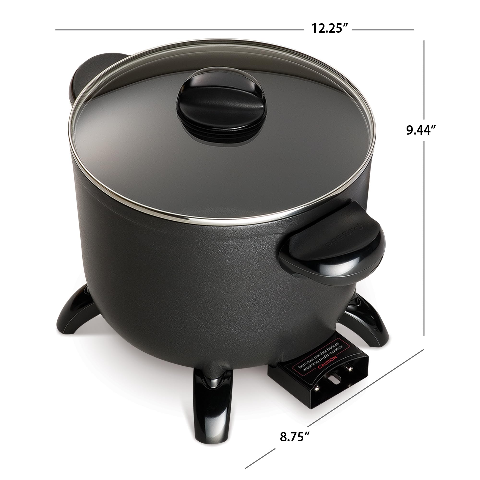 Presto 06006 Kitchen Kettle Multi-Cooker/Steamer, Black