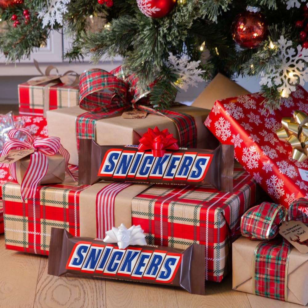 SNICKERS Chocolate Christmas Candy Bar, Giant Size, 16 oz Bar