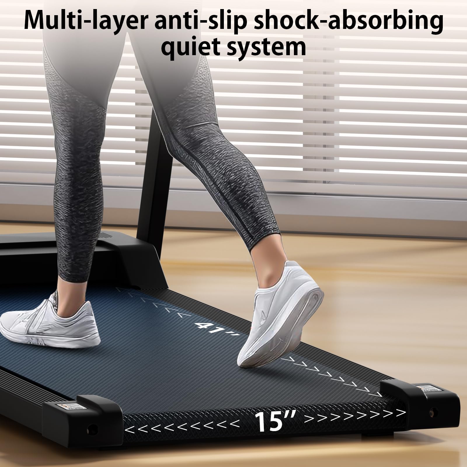 AoraPulse 3.0 HP Foldable Portable Folding Small Treadmills for Home Office with 300 LBS Capacity, Walking Running Exercise Electric Compact Treadmill with LED Display