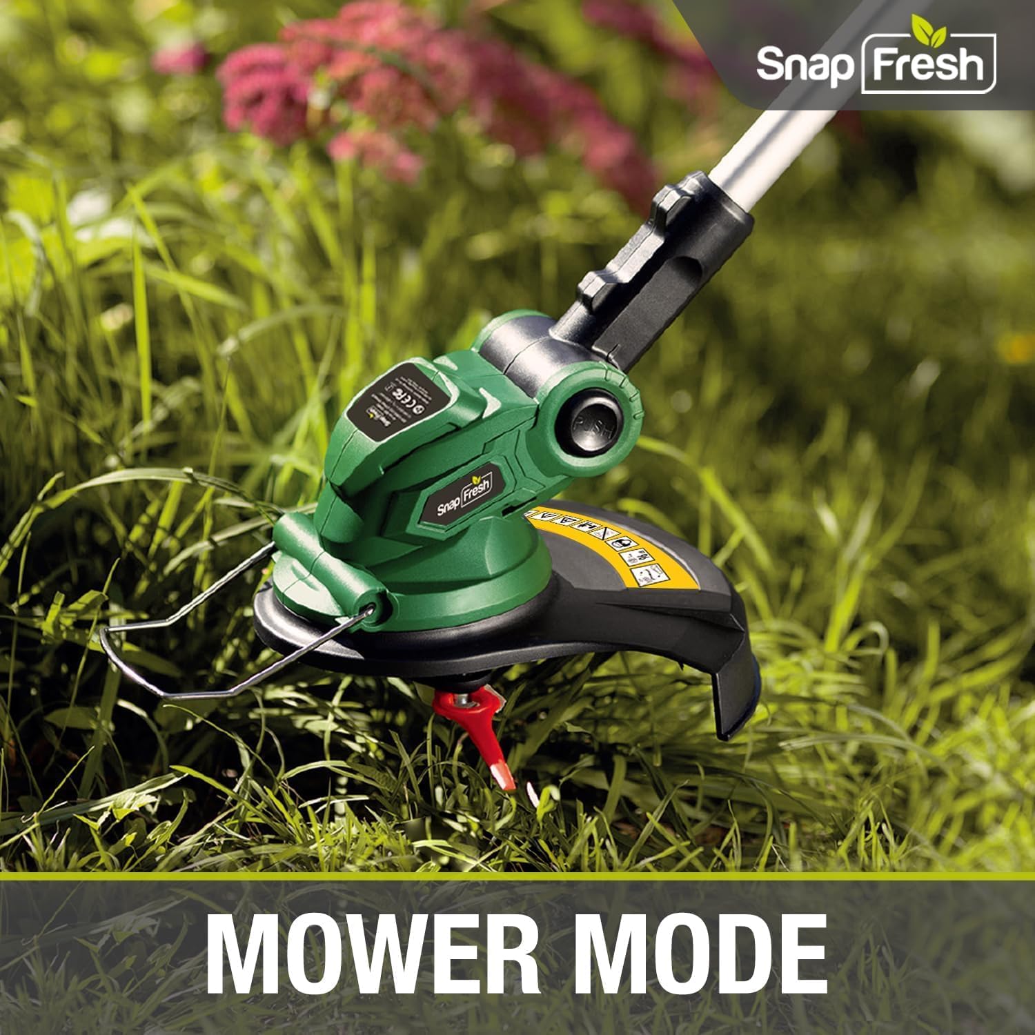 Electric Weed Wacker - SnapFresh 20V Cordless Weed Eater w/ 2.0Ah Li-ion Battery & Fast Charger, Cordless Lawn Trimmer for Multi-Angle Cutting, Grass Edger for Garden & Yard