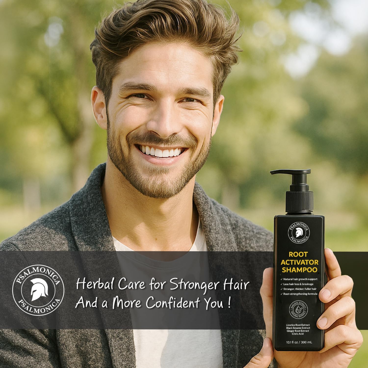 Root Activator Shampoo for Men: Hair Growth Shampoo for Hair Loss and Thinning Hair - Hair Loss Regrowth Shampoo for Men Women (Refreshing Scent)