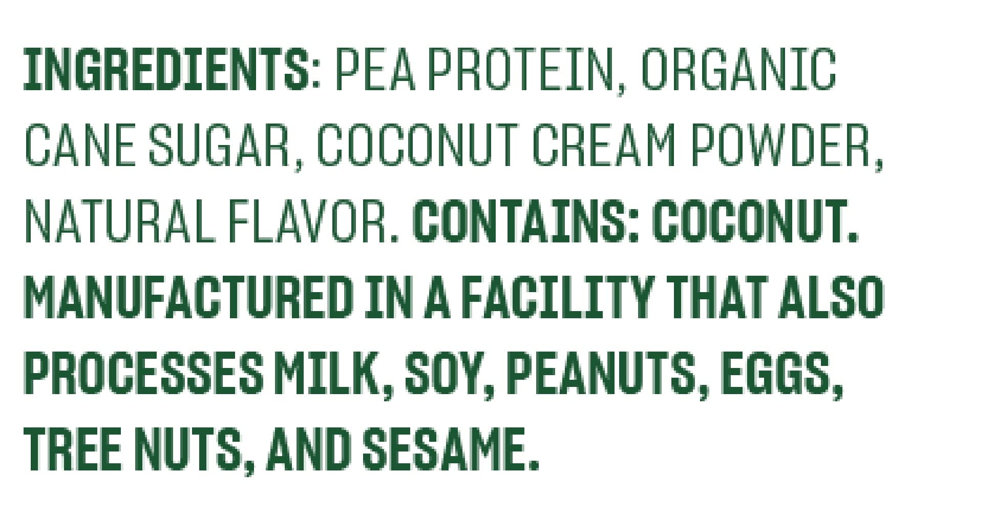 Vega Protein Made Simple Protein Powder, Vanilla - Stevia Free, Vegan, Plant Based, Healthy, Gluten Free, Pea Protein for Women and Men, 9.2 oz (Packaging May Vary)