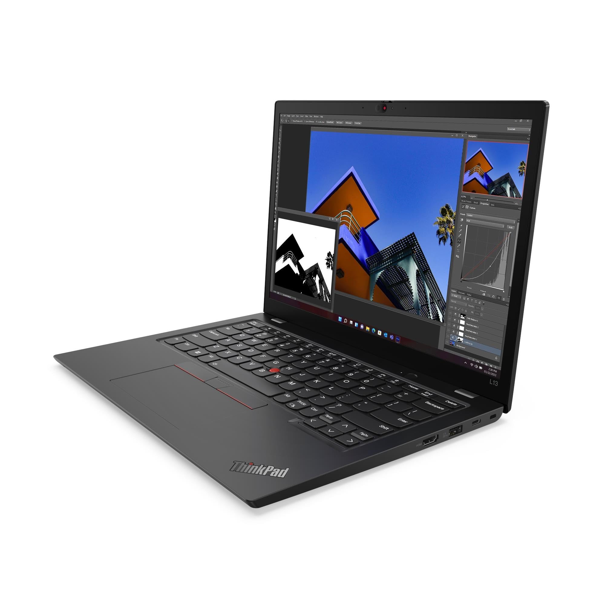 Lenovo ThinkPad L13 Gen 4 Business Laptop, 2025, 13.3" 1920x1200 IPS, Intel-10 Core i7-1365U, 16GB LPDDR5, 512GB SSD, Win11 Pro, Backlit KB, Wi-Fi 6E, BT 5.3, Thunderbolt 4, 1080p FHD Camera, Black