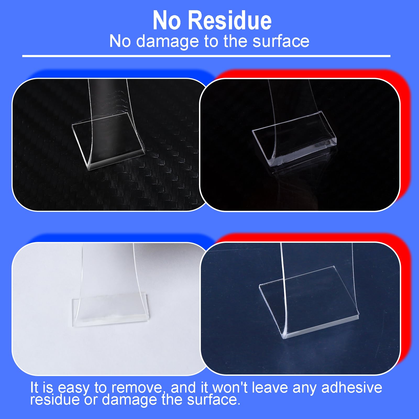 PHIXBEAR 0.79in Made of 3M VHB Heavy Duty Double Sided Mounting Tape - No Damage, Heat Resistant, Waterproof, Clear Nano Adhesive Tape 9.85FT