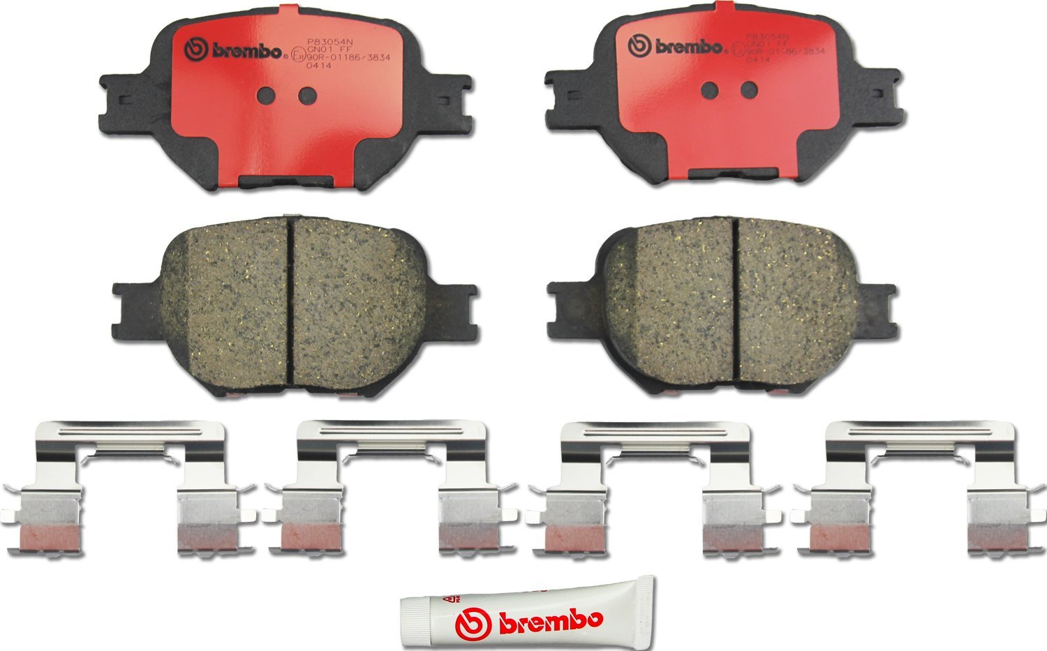 Brembo P83054N Premium Ceramic Front Disc Brake Pad Set TOYOTA/TOYOTA (FAW) OE# 044652B030