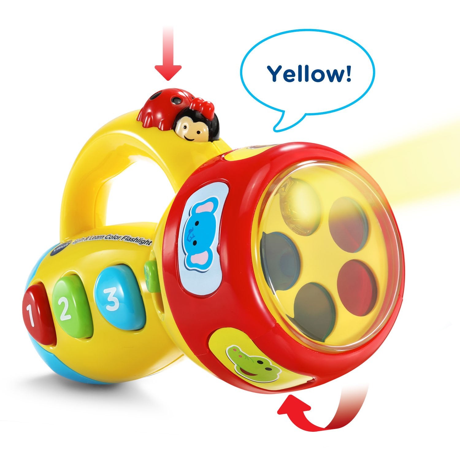 VTech Spin and Learn Color Flashlight, Yellow