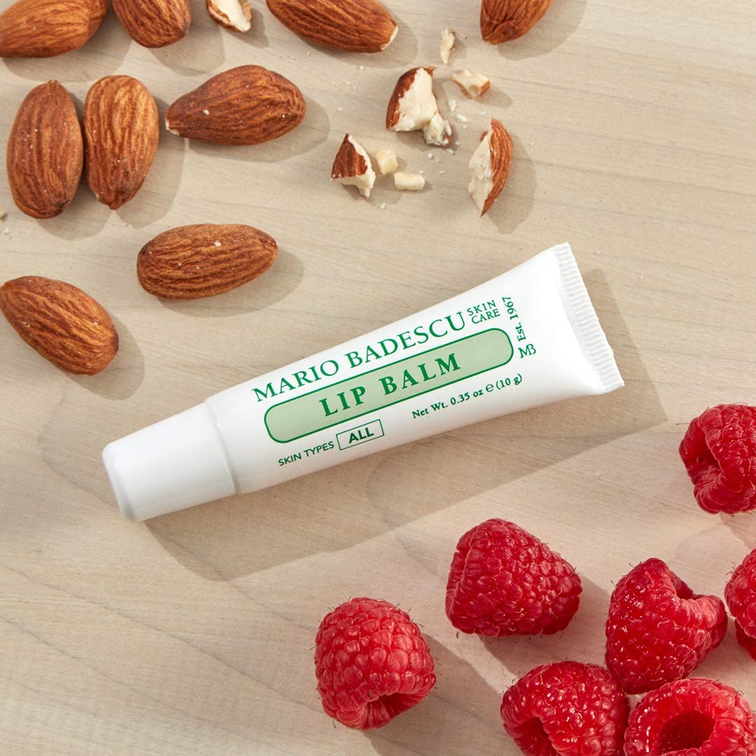 Mario Badescu Moisturizing Original Lip Balm for Dry Cracked Lips, Infused with Coconut Oil and Shea Butter, Ultra-Nourishing Care Moisturizer for Soft, Smooth and Supple Feel, 0.35 Oz