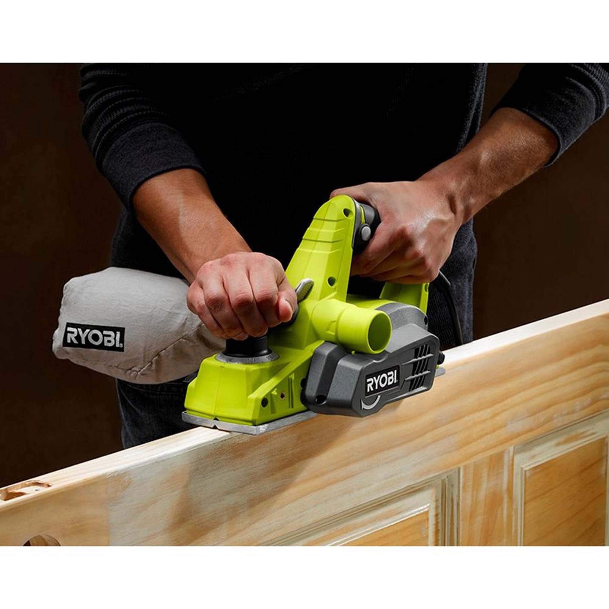 Ryobi HPL52K 6 Amp 16,500 RPM 3 1/4" Corded Hand Planer w/ Kickstand and Dual Dust Ports
