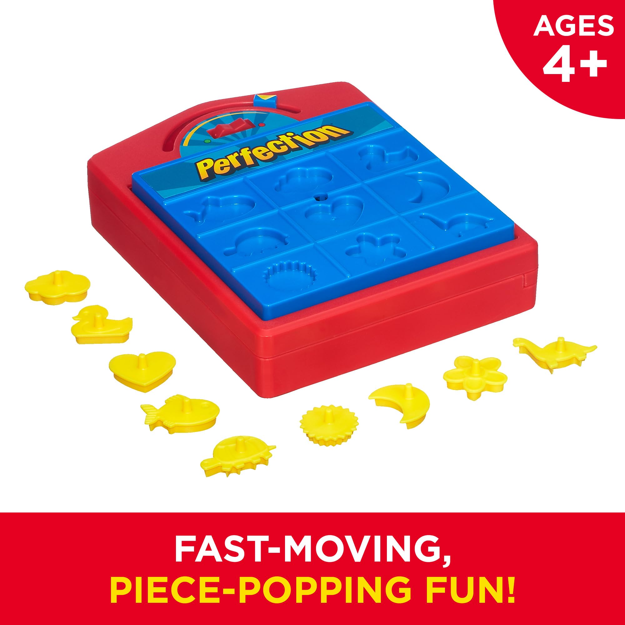 Hasbro Gaming Perfection Game for Kids | Popping Shapes and Pieces | Preschool Board Games for Clasroom | Back to School Gifts | Ages 4+