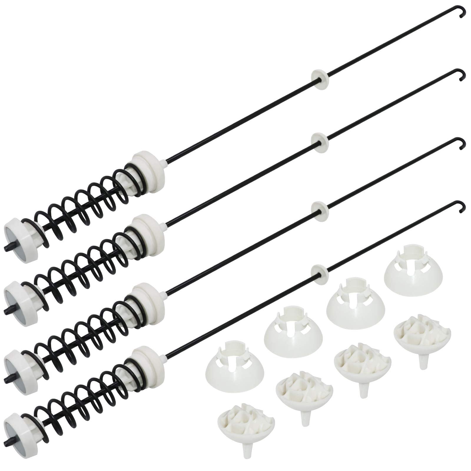 【2025 UPGRADED】W10780048 WTW4800XQ4 WTW4800XQ1 RTW4640YQ1 ATW4675YQ1 Washer Suspension Rod Kit(4 packs) by Beaquicy - Replacement for Whirlpool Ken-more Admiral May-tag Washing Machine