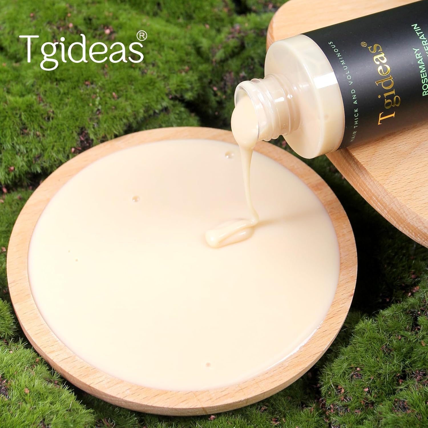 Tgideas Rosemary & Biotin Shampoo for Thinning Hair, Volumizing Shampoo for Fuller, Thicker Hair, Strengthening & Nourishing Formula with Root Lift, Gentle Daily Care for Women & Men (7.4 fl oz)
