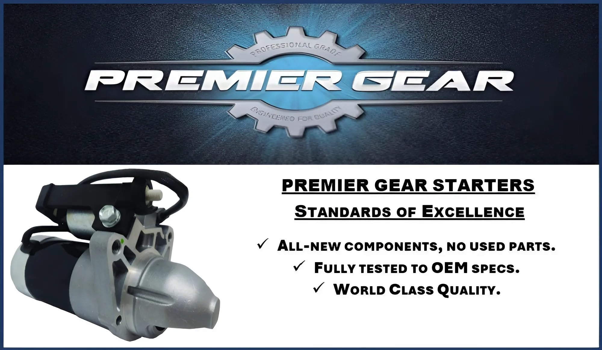 Premier Gear PG-19068 Starter Replacement for Pathfinder, Titan, Armada, QX80, QX56, NV2500, Titan XD, NV3500, Q70, QX70, Q70L, M56, FX50, M001T30671, M001T30671ZC, M001T30671ZCKD