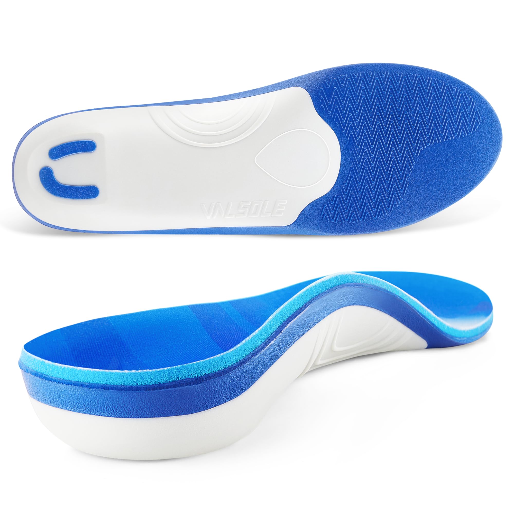 VALSOLE MaxStabilize Insoles - Orthotics for Heel Pain Relief - High Arch Support Orthotic Inserts for Plantar Fasciitis-Heel Spur - Work Boot Shoe Insoles for Men Women - All Day Superior Comfort