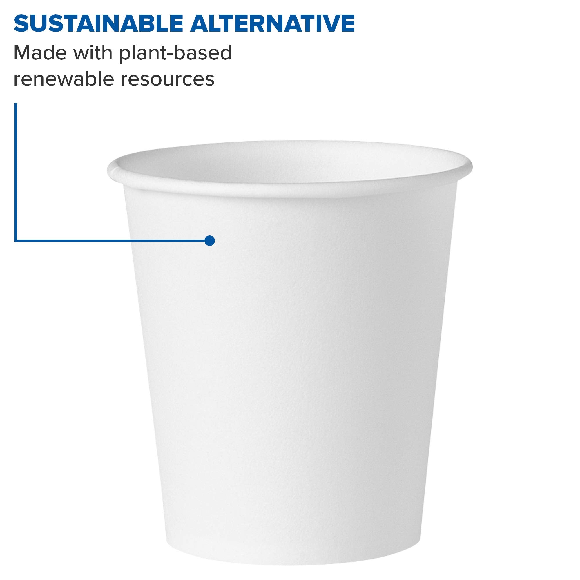 Solo 44-2050 3 oz White Treated Paper Cup (Case of 5000)
