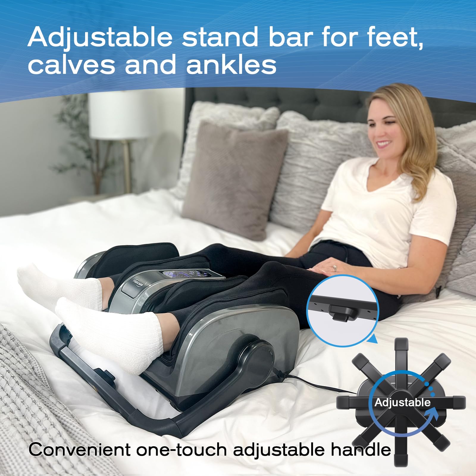 TISSCARE Foot Massager with Heat: FSA HSA Eligible Shiatsu Foot Massager for Plantar Fasciitis, Neuropathy, Circulation and Pain Relief for Foot Calf Valentines Day Gifts for Him Her