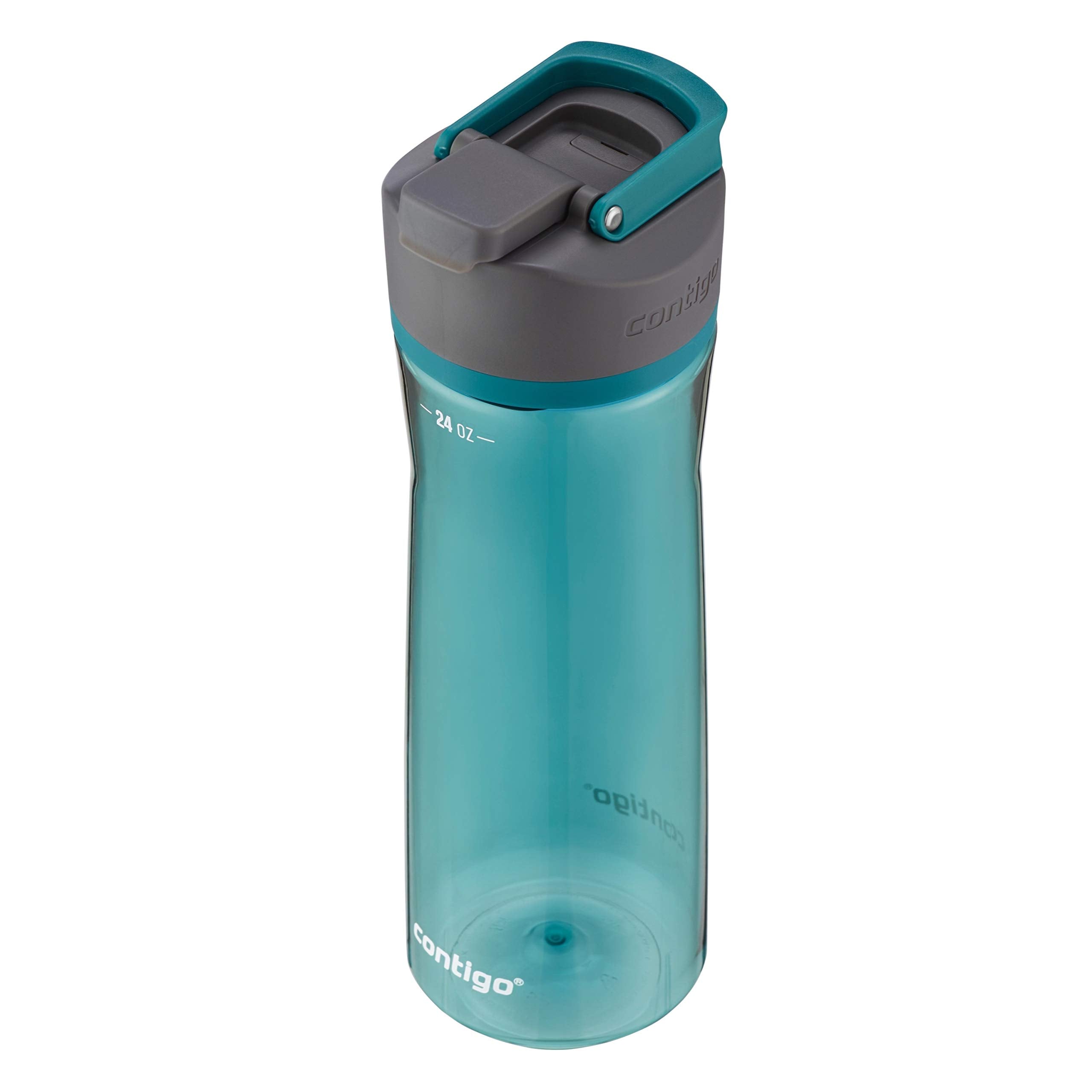 Contigo AUTOSEAL Cortland 24oz Water Bottle, BPA-Free Plastic, Spill, Leak-Proof Lid, and Carry Handle, Dishwasher Safe, Spirulina, 24 Ounce (Pack of 1)