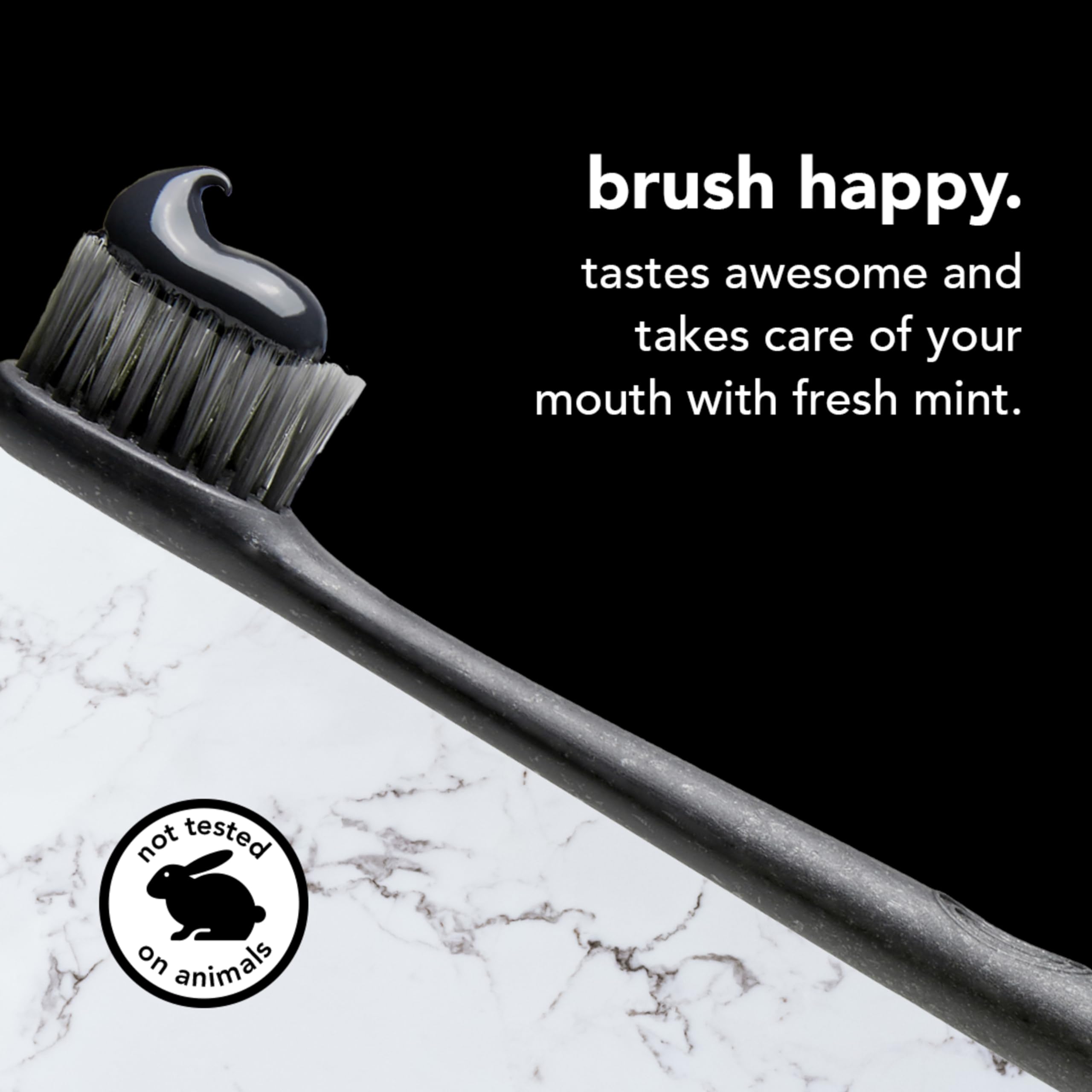 hello Activated Charcoal Epic Whitening Fluoride Free Toothpaste, Fresh Mint + Coconut Oil, Vegan & SLS Free