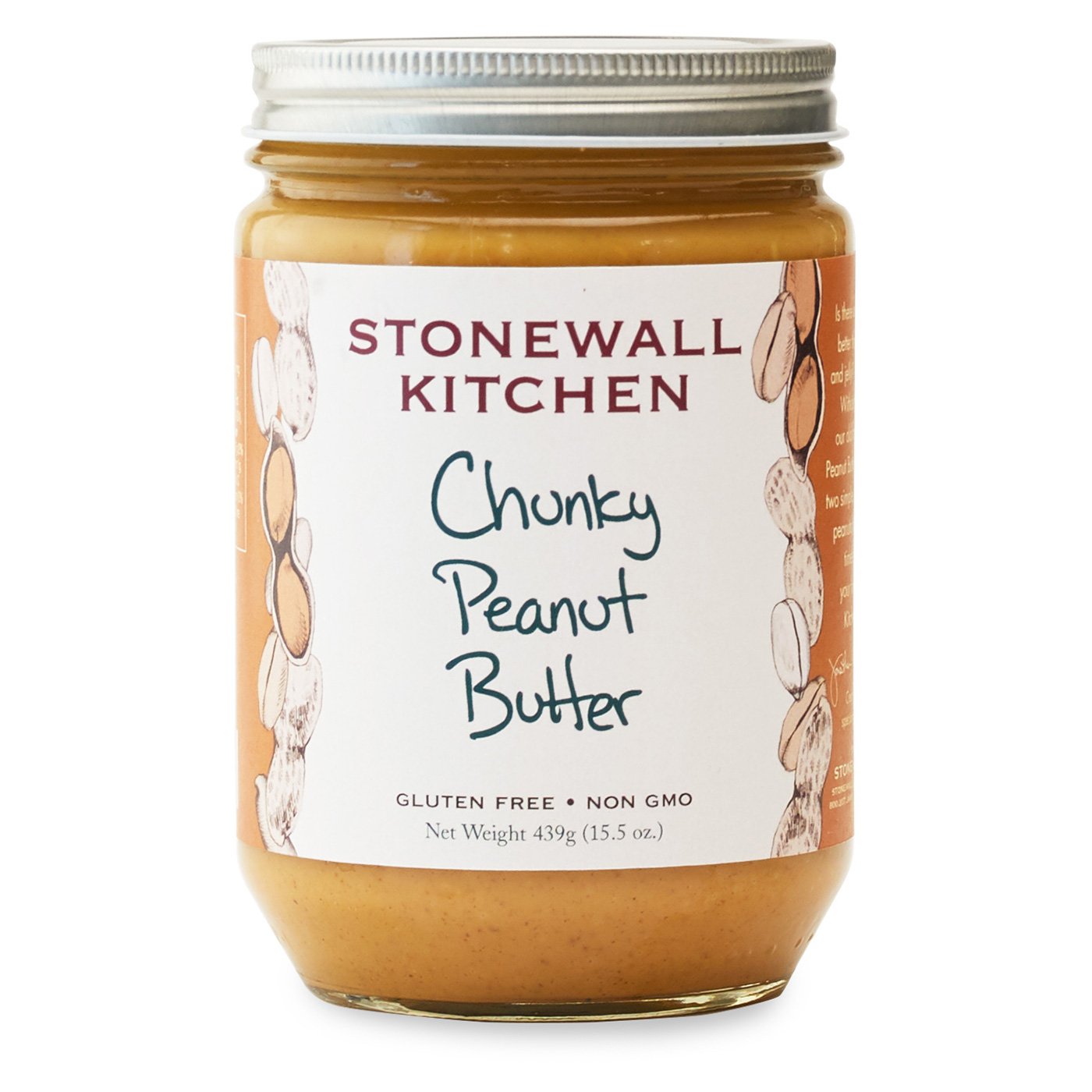 Stonewall Kitchen All Natural Chunky Peanut Butter, 15.5 Ounces