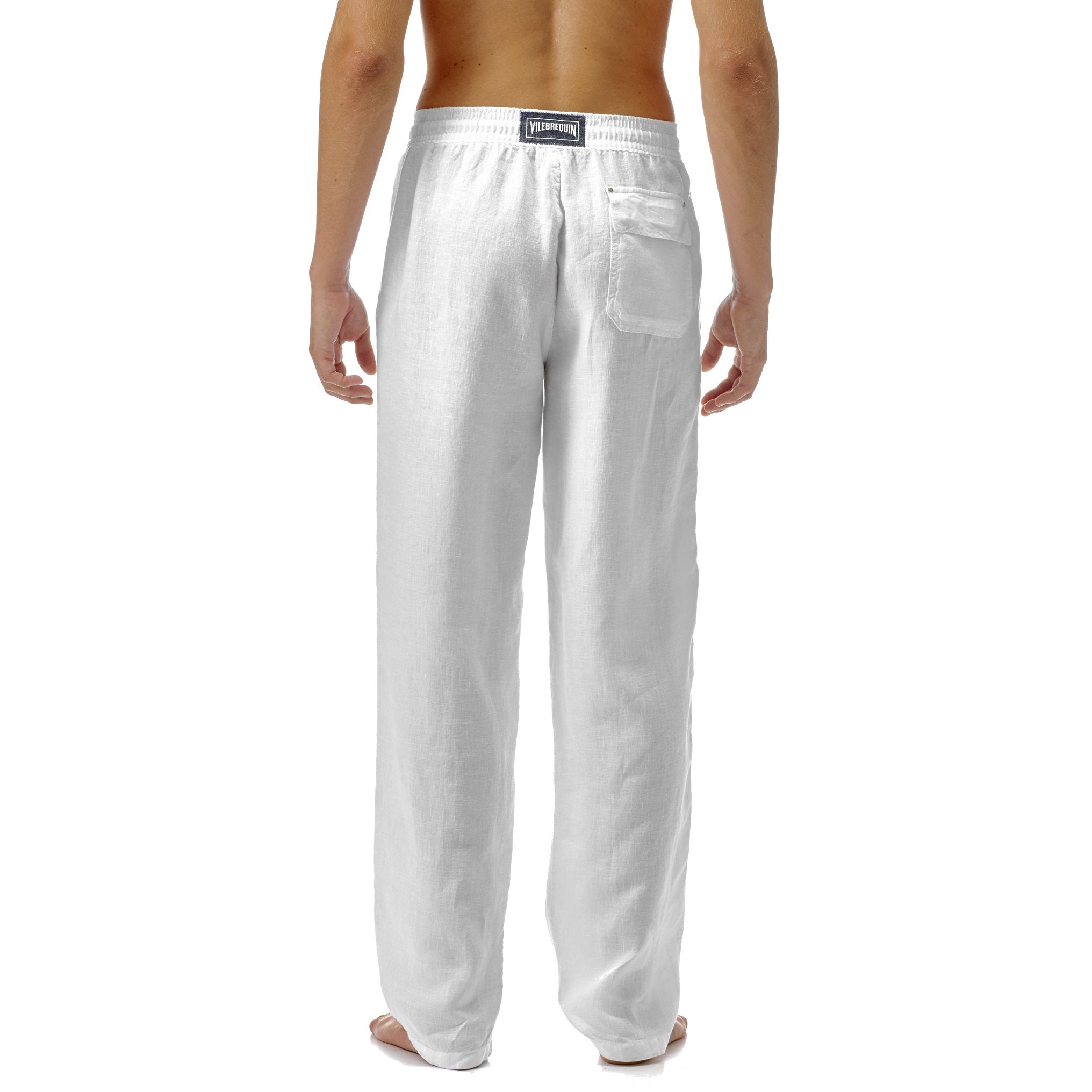 VILEBREQUIN Men's Solid Linen Pants-XXXL, White