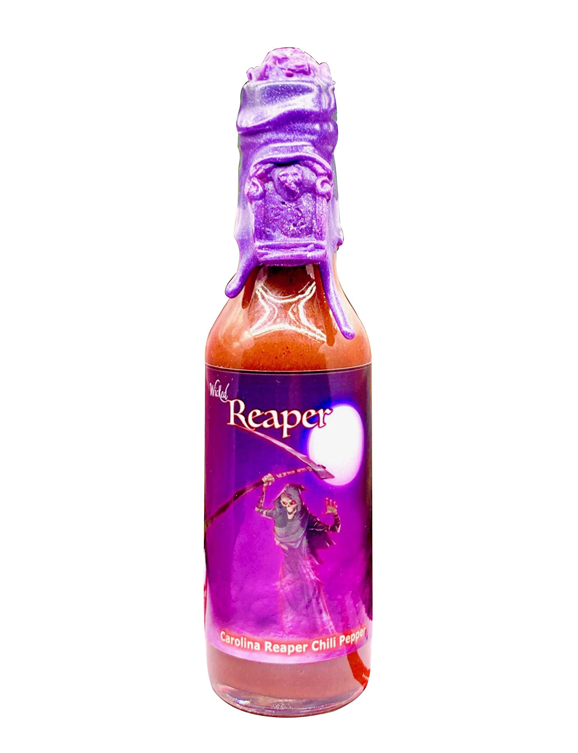 Wicked Reaper Reserve Carolina Reaper Hot Sauce – Purple Edition, 5 oz