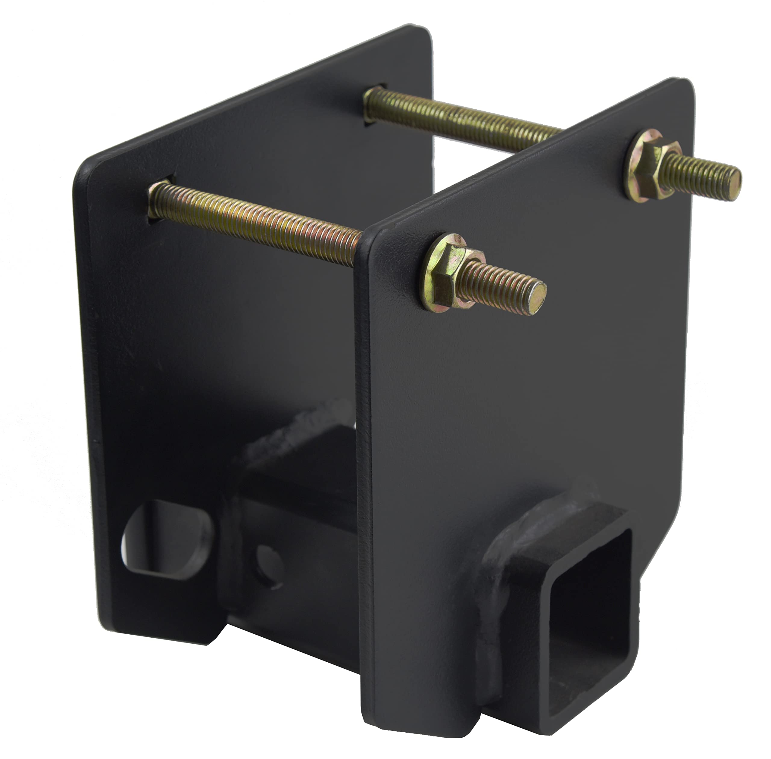 TOPTOW 63803 RV Bumper Hitch Receiver 2 inch Adapter Openning 3500 LBS Capacity Fits for 4 inch X 4 inch Square RV Rear Bumpers