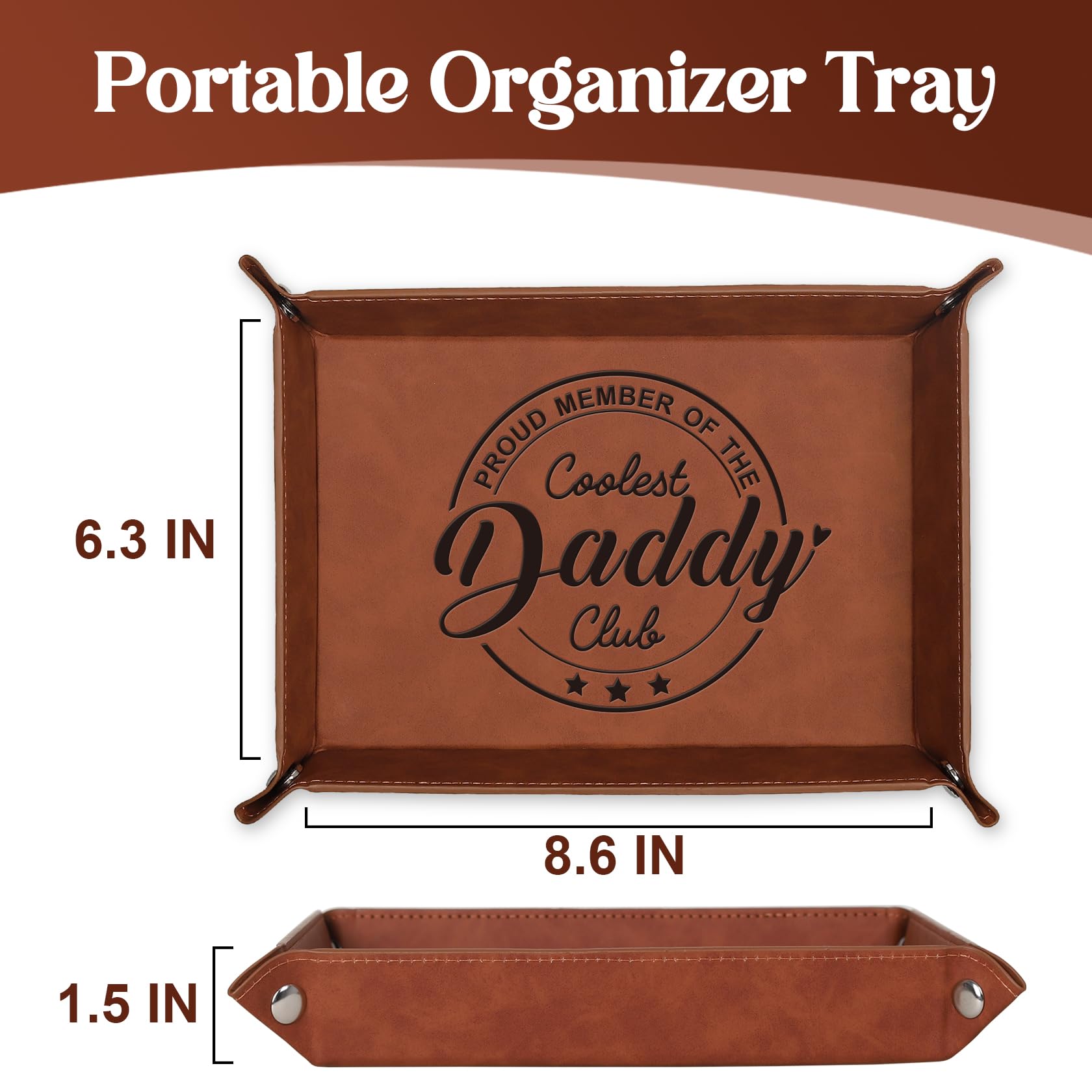 Fathers Day Dad Gifts, Gifts for Dad from Daughter Son, Valet Tray, Dads Gifts for Fathers Day, Fathers Day Husband Gifts from Wife, Fathers Day Christmas Birthday Gifts for Men Him Dad Husband